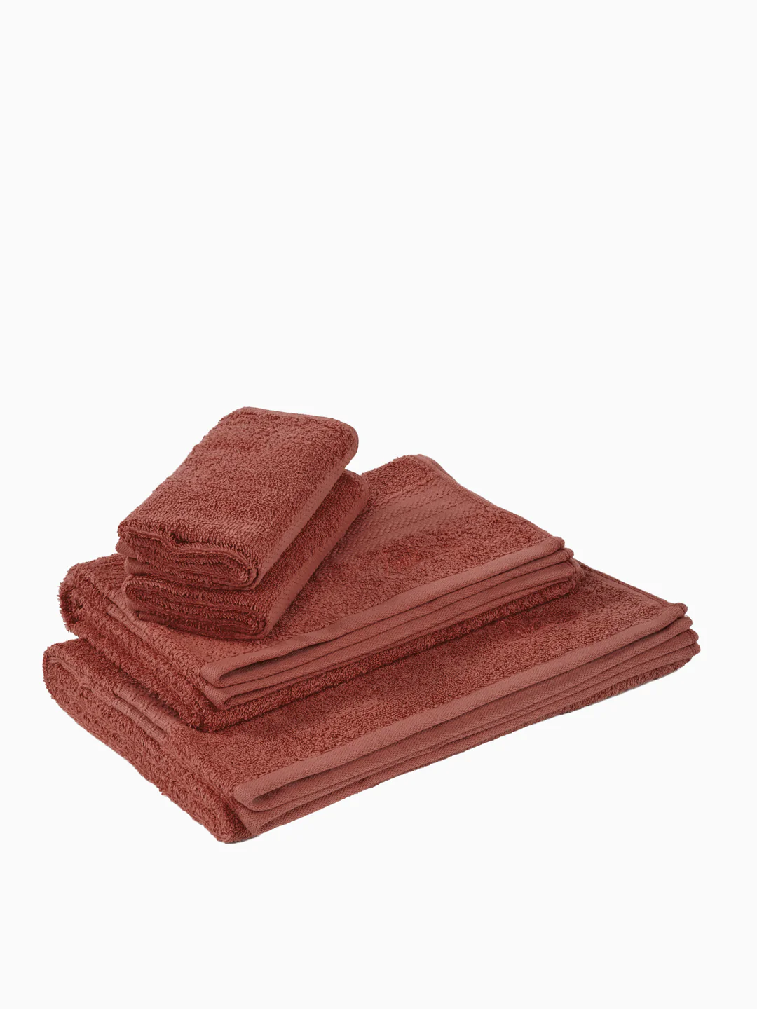 Peach Pink 100% Cotton Solid 380 GSM Bath Towel Jazz 4 Pc Set Gifting Box Pack - Image 4