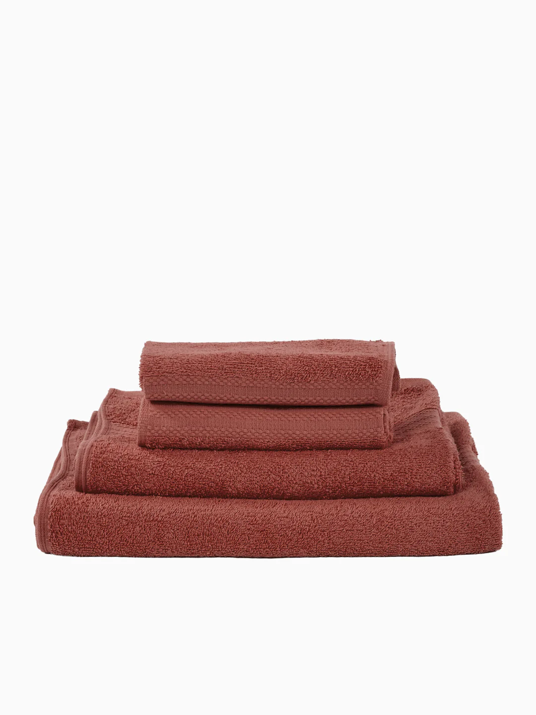 Peach Pink 100% Cotton Solid 380 GSM Bath Towel Jazz 4 Pc Set Gifting Box Pack - Image 5