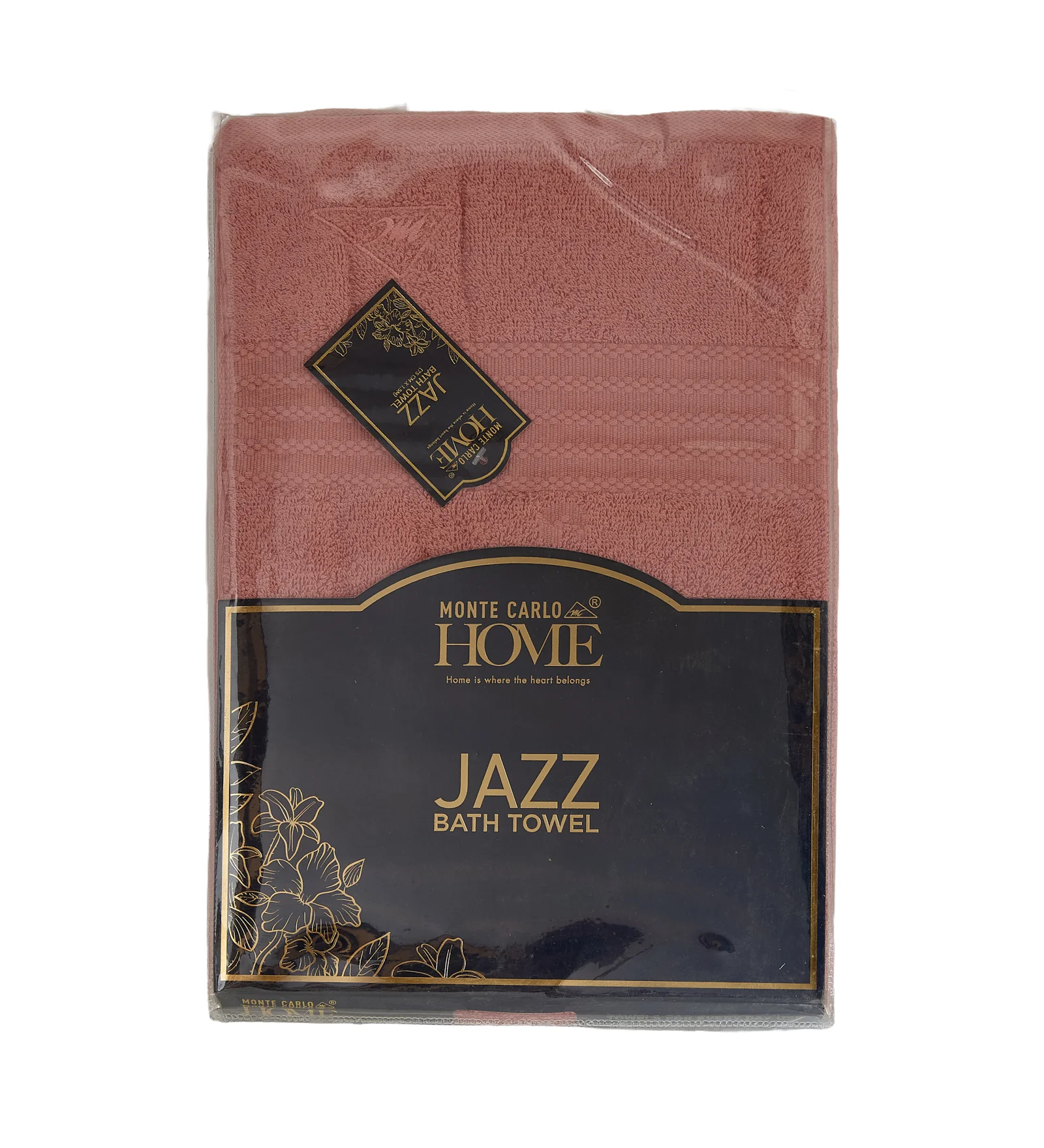 Peach Pure Cotton Solid 380 GSM Bath Towel 1 Piece (Jazz Collection) - Image 9