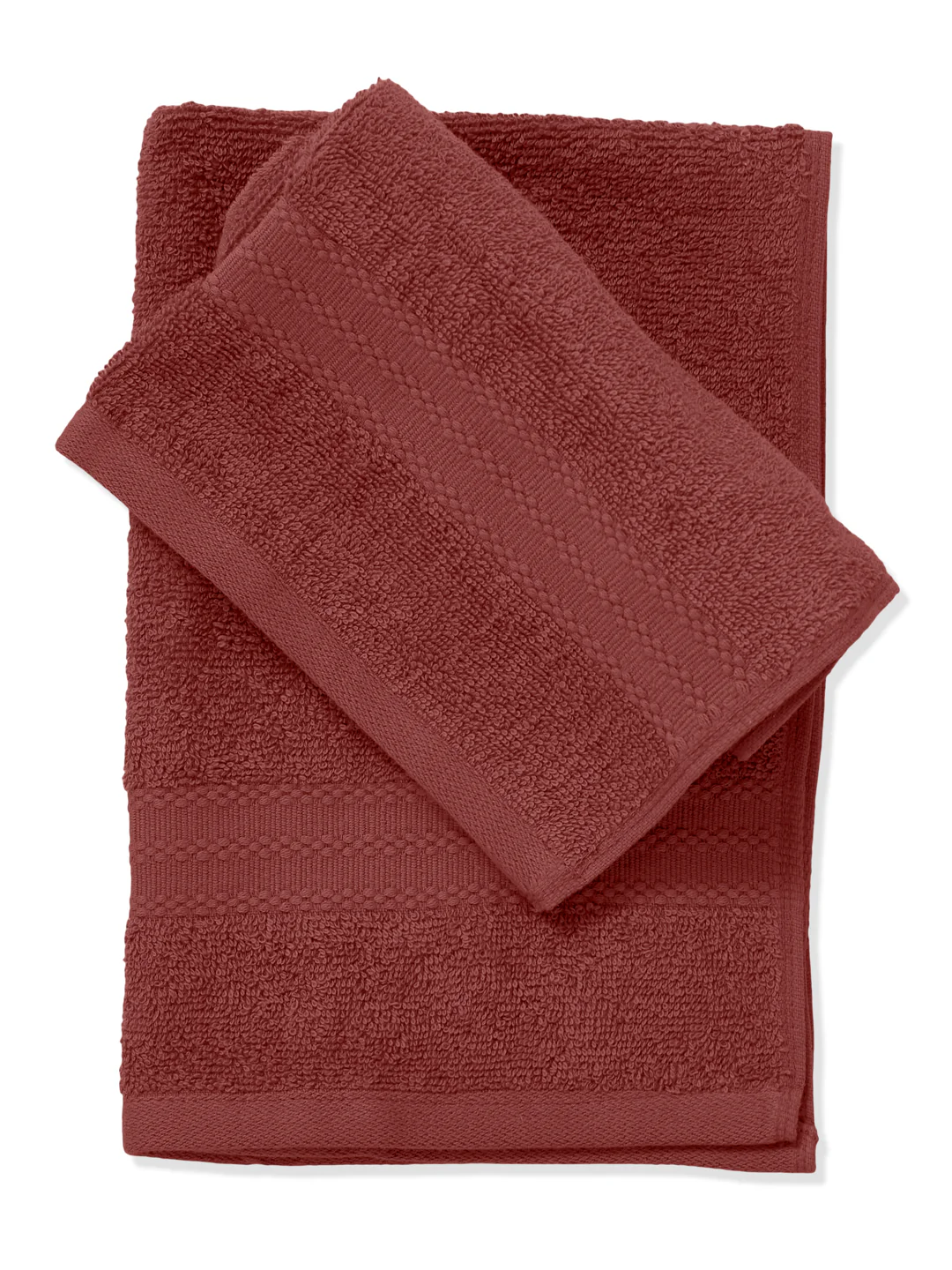 Peach Pure Cotton Solid 380 GSM Hand Towel 2 Pc Set (Jazz Collection) - Image 5