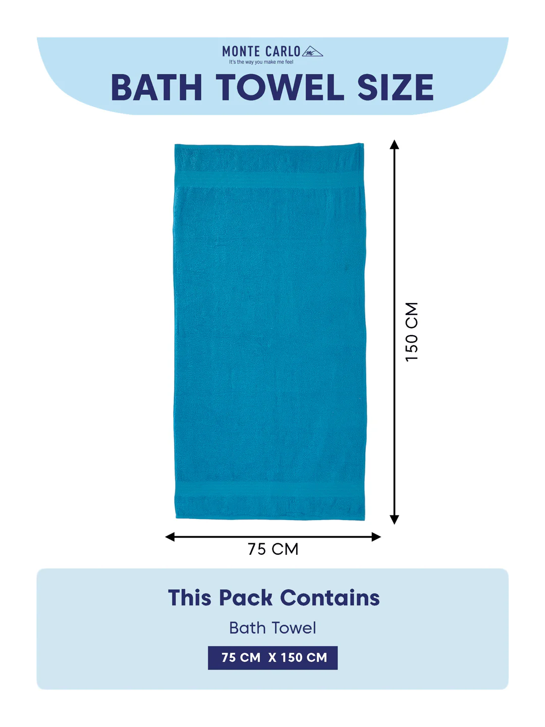Peacock Blue 100% Cotton Solid 380 GSM Bath Towel Jazz 4 Pc Set Gifting Box Pack - Image 10