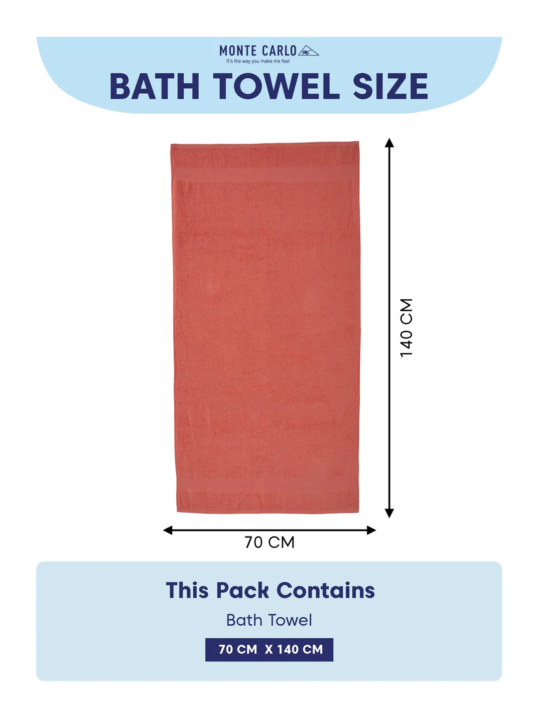 Pink 100% Cotton Solid 380 GSM Bath Towel Super Charm 3 Pc Set Gifting Box Pack - Image 10