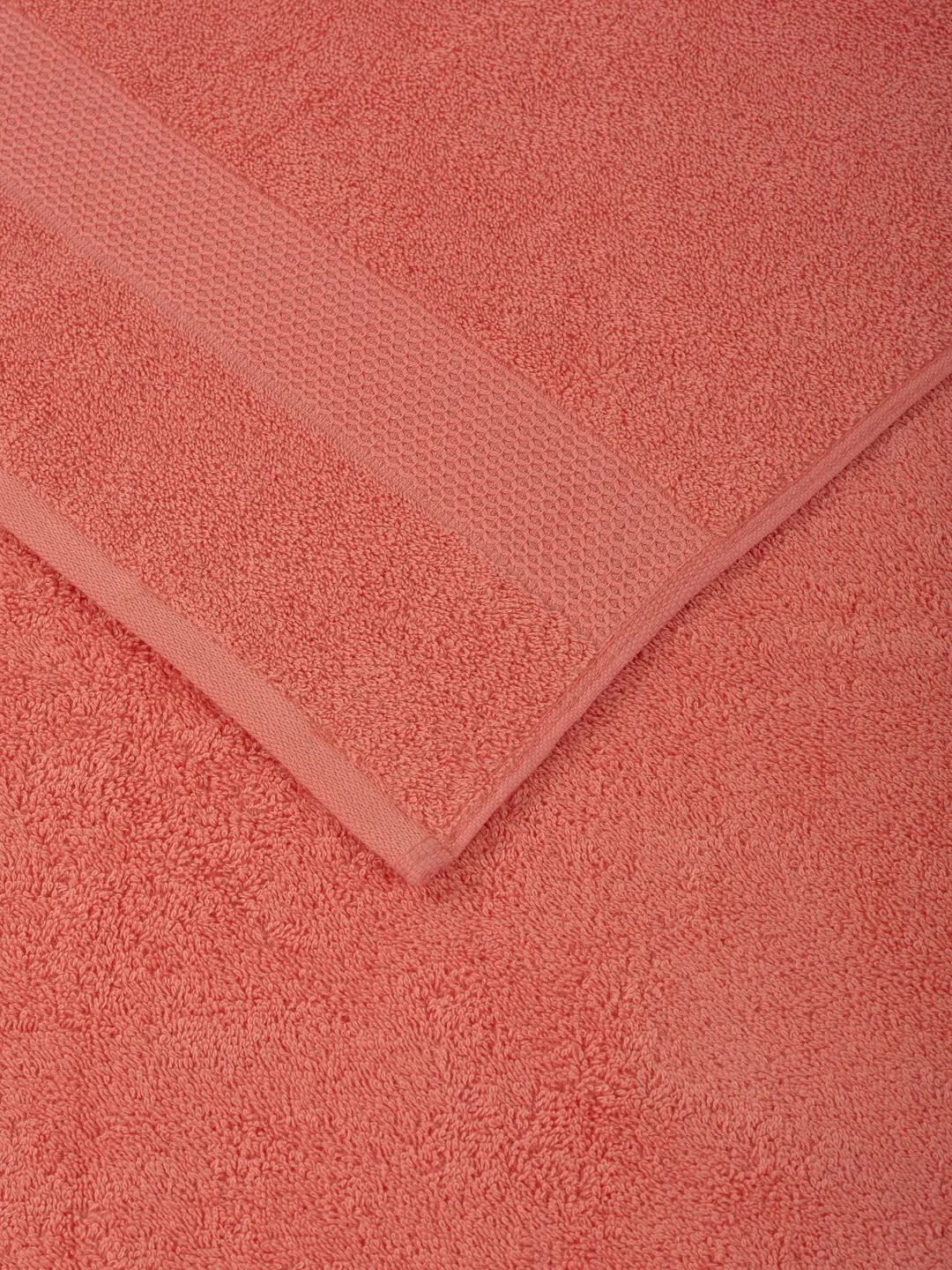 Pink 100% Cotton Solid 380 GSM Bath Towel Super Charm 3 Pc Set Gifting Box Pack - Image 8