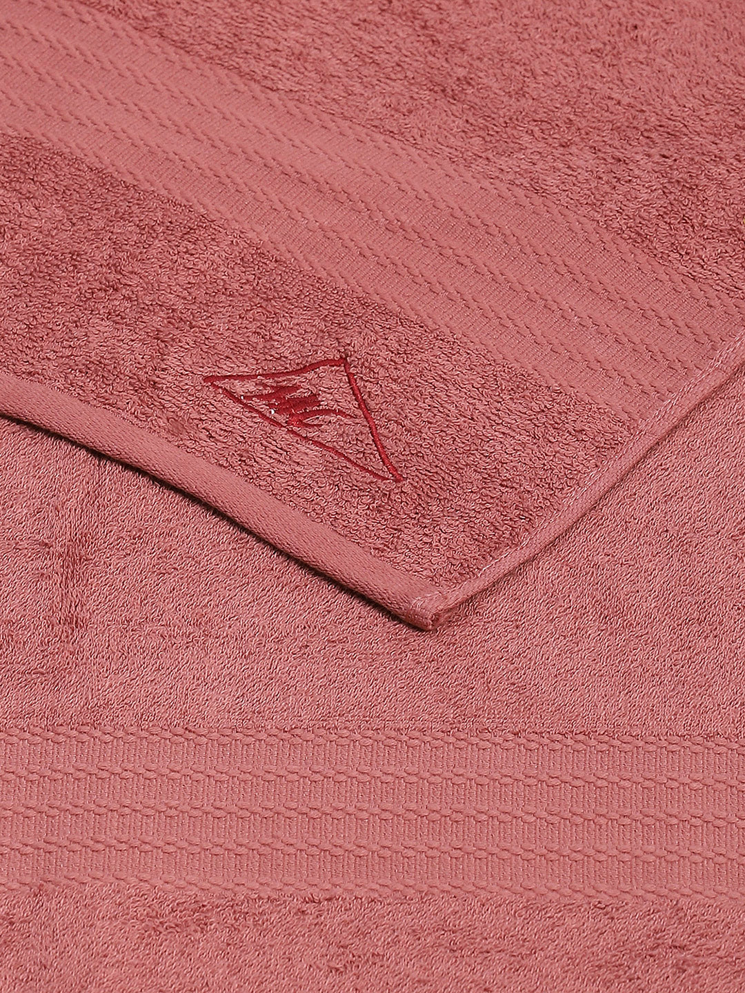 Pink Cotton Solid 400 GSM Bath Towel (Jazz) - Image 4