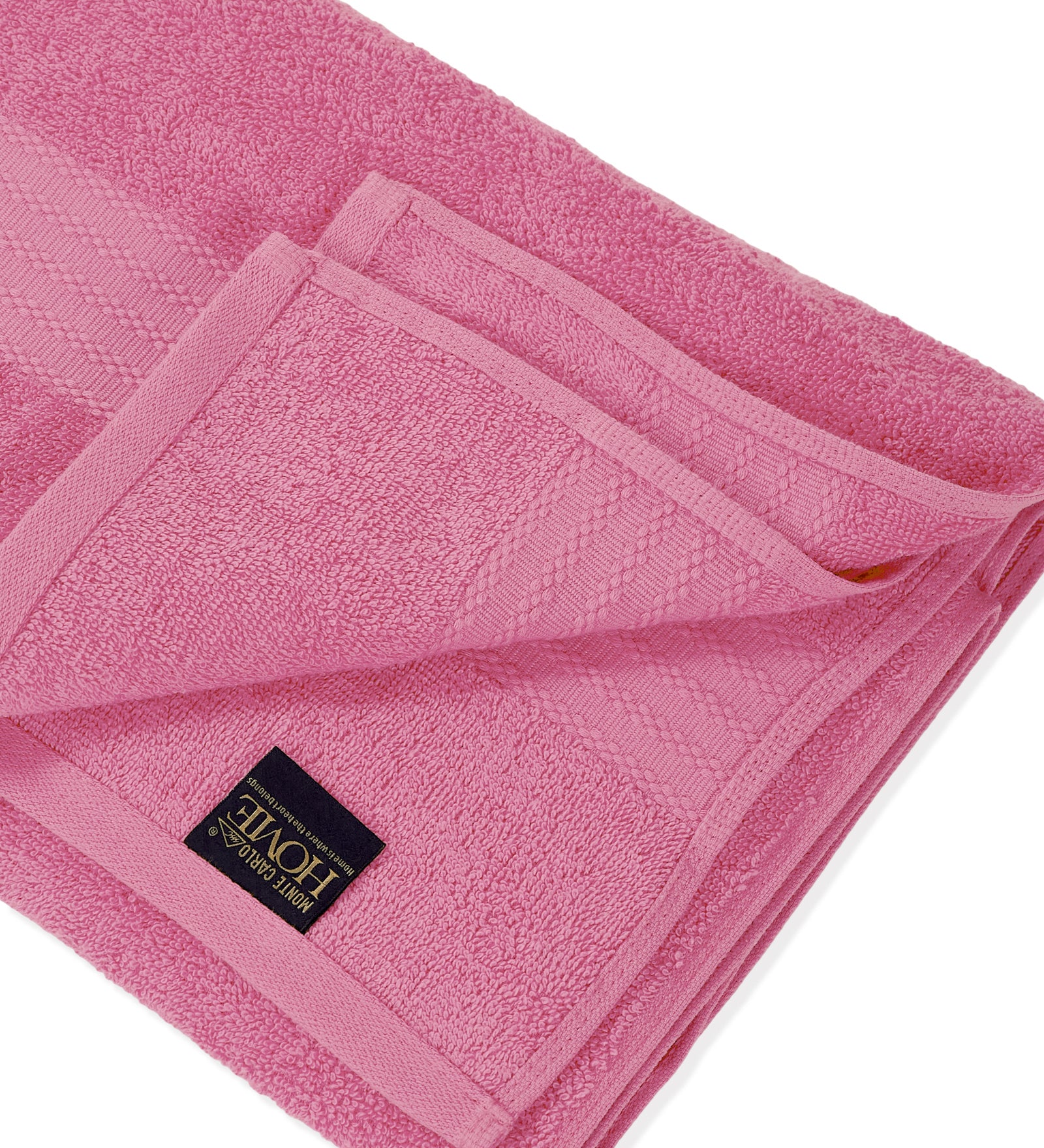 Pink Pure Cotton Solid 380 GSM Bath Towel 1 Piece (Jazz Collection) - Image 5