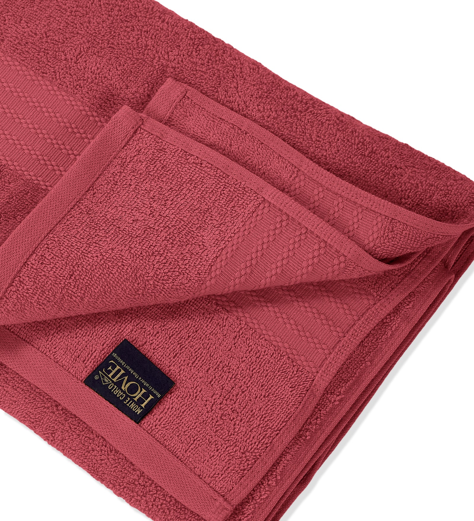 Pink Pure Cotton Solid 380 GSM Bath Towel 1 Piece (Jazz Collection) - Image 5