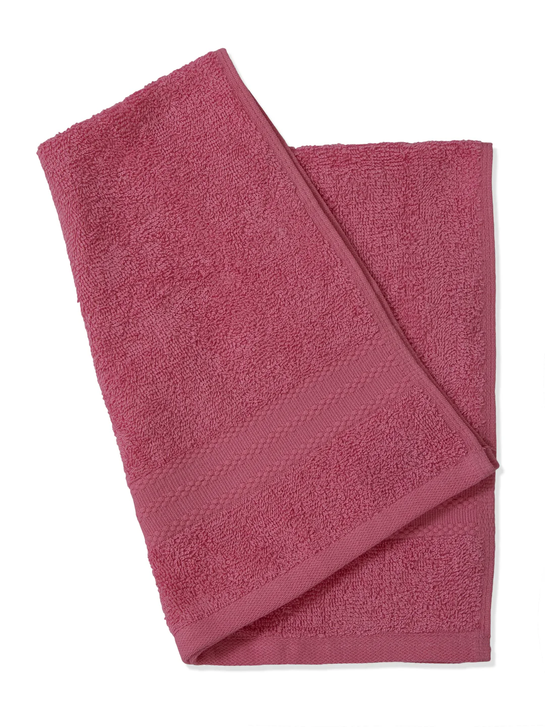 Pink Pure Cotton Solid 380 GSM Hand Towel 2 Pc Set (Jazz Collection) - Image 7