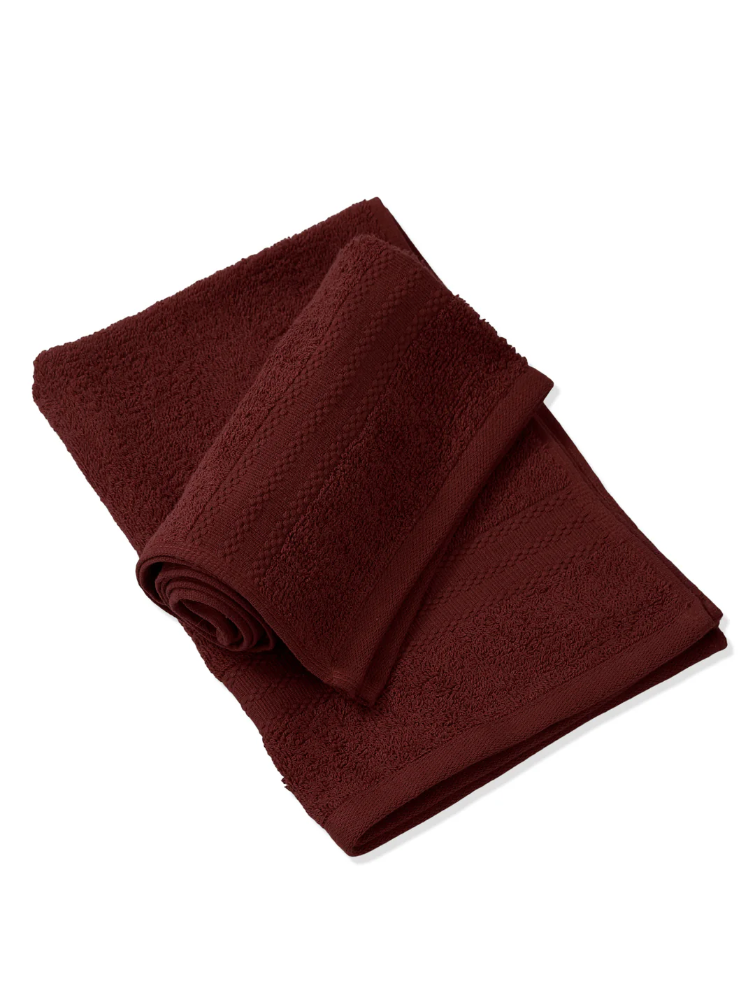Pink Pure Cotton Solid 380 GSM Hand Towel 2 Pc Set (Jazz Collection) - Image 4