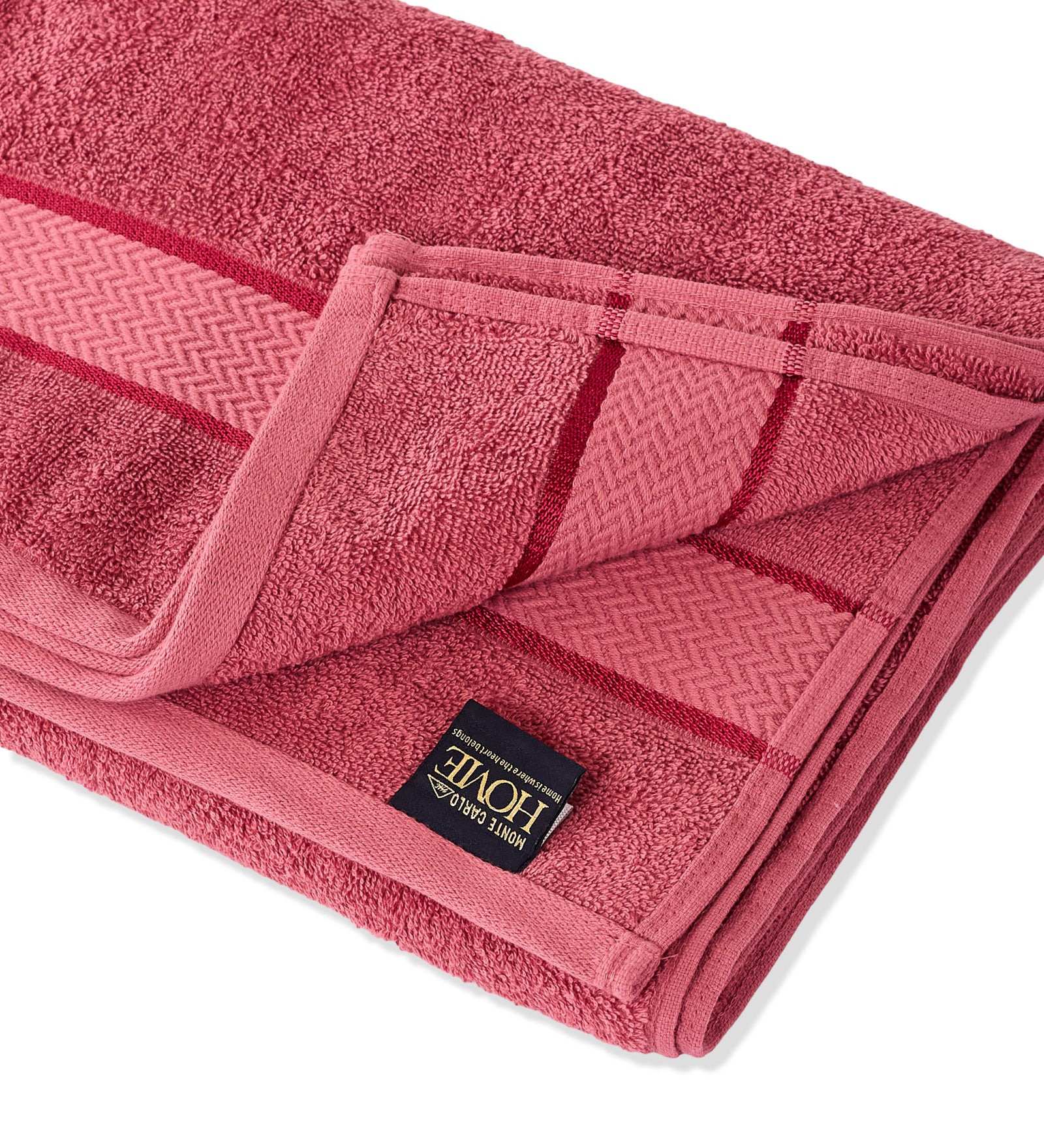 Pink Pure Cotton Solid 450 GSM Bath Towel 1 Piece (Oasis Collection) - Image 5