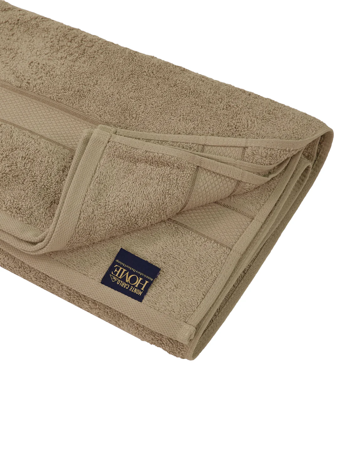Premium Beige 100% Cotton Solid 525 GSM Bath Towel Iris 1 Pc Pvc Pack - Image 5