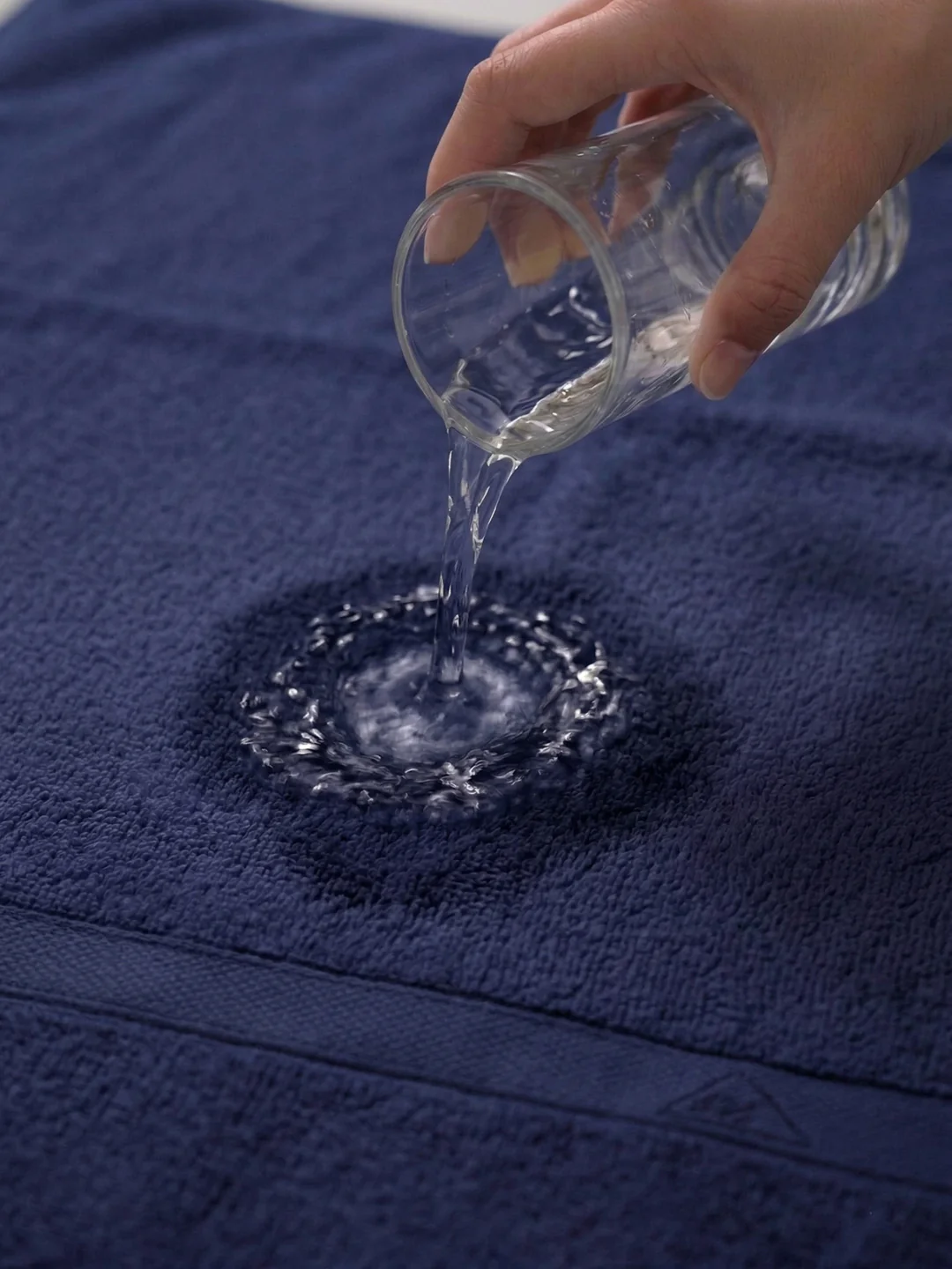Premium Blue 100% Cotton Solid 525 GSM Bath Towel Iris 1 Pc Pvc Pack - Image 3