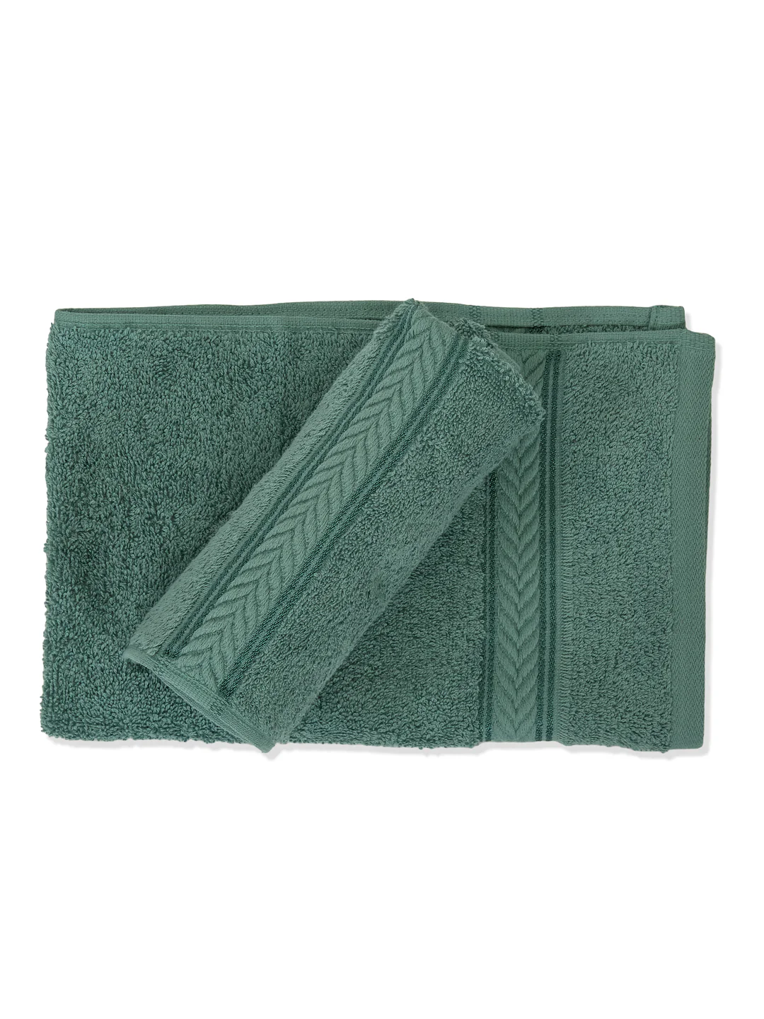 Premium Bristol Blue 100% Cotton Solid 525 GSM Hand Towel Amber 2 Pc Set Pvc Pack - Image 4
