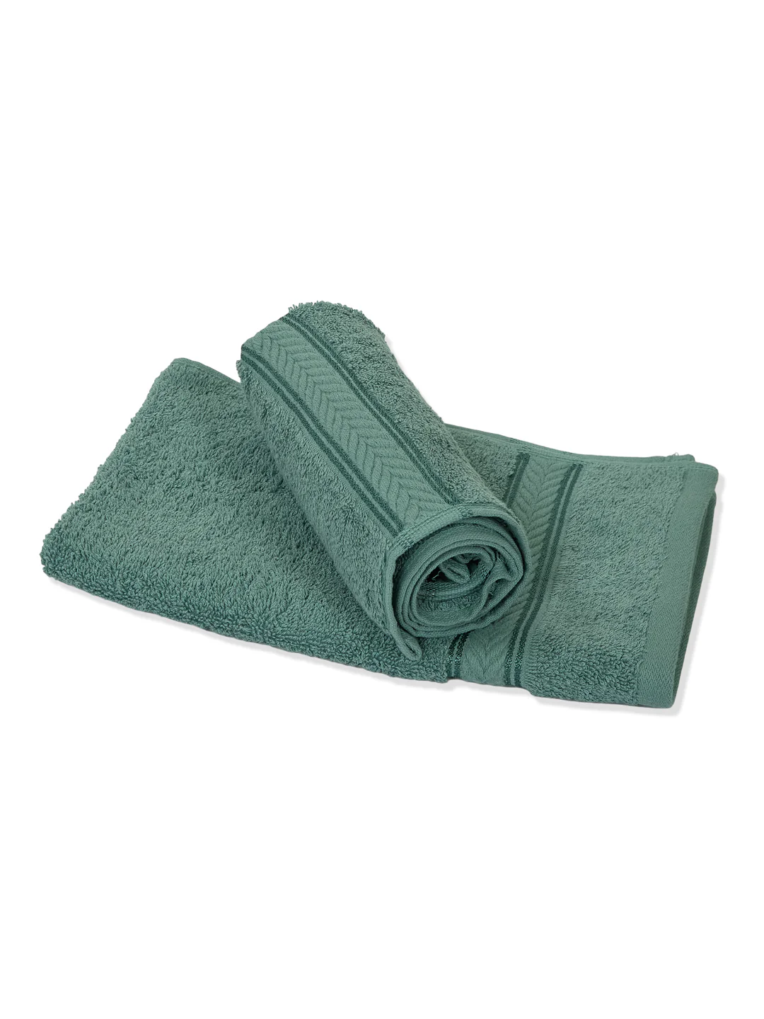 Premium Bristol Blue 100% Cotton Solid 525 GSM Hand Towel Amber 2 Pc Set Pvc Pack - Image 5