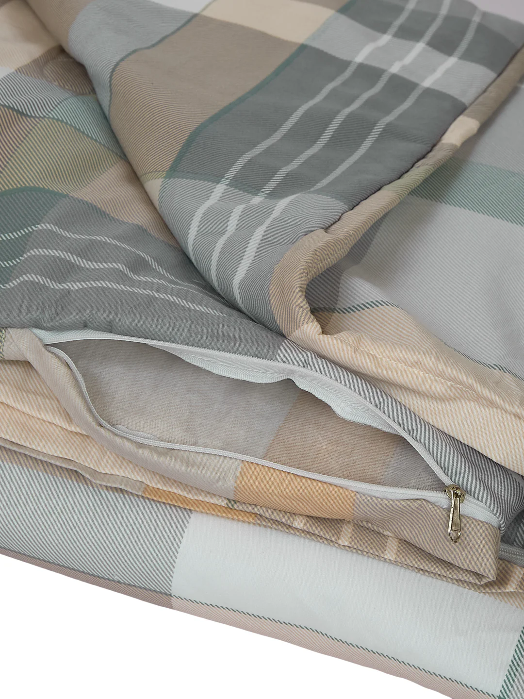 Premium Checked Double Bed 3 Ply 100 GSM Comforter Classique Warm Hug Collection Weight 2.5 kg - Image 9