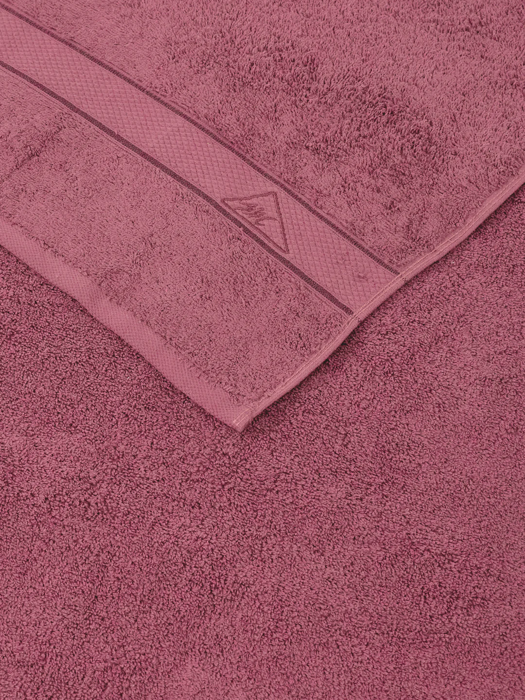 Premium Dusty Rose 100% Cotton Solid 525 GSM Bath Towel Iris 1 Pc Pvc Pack - Image 6