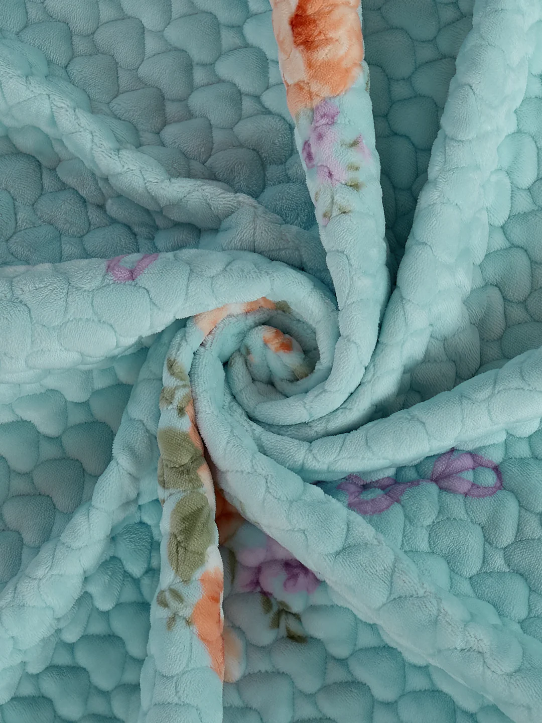 Premium Floral Print Double Bed 3 Ply 200 GSM Comforter Cozy Flannel Collection Weight 2.8 kg - Image 8