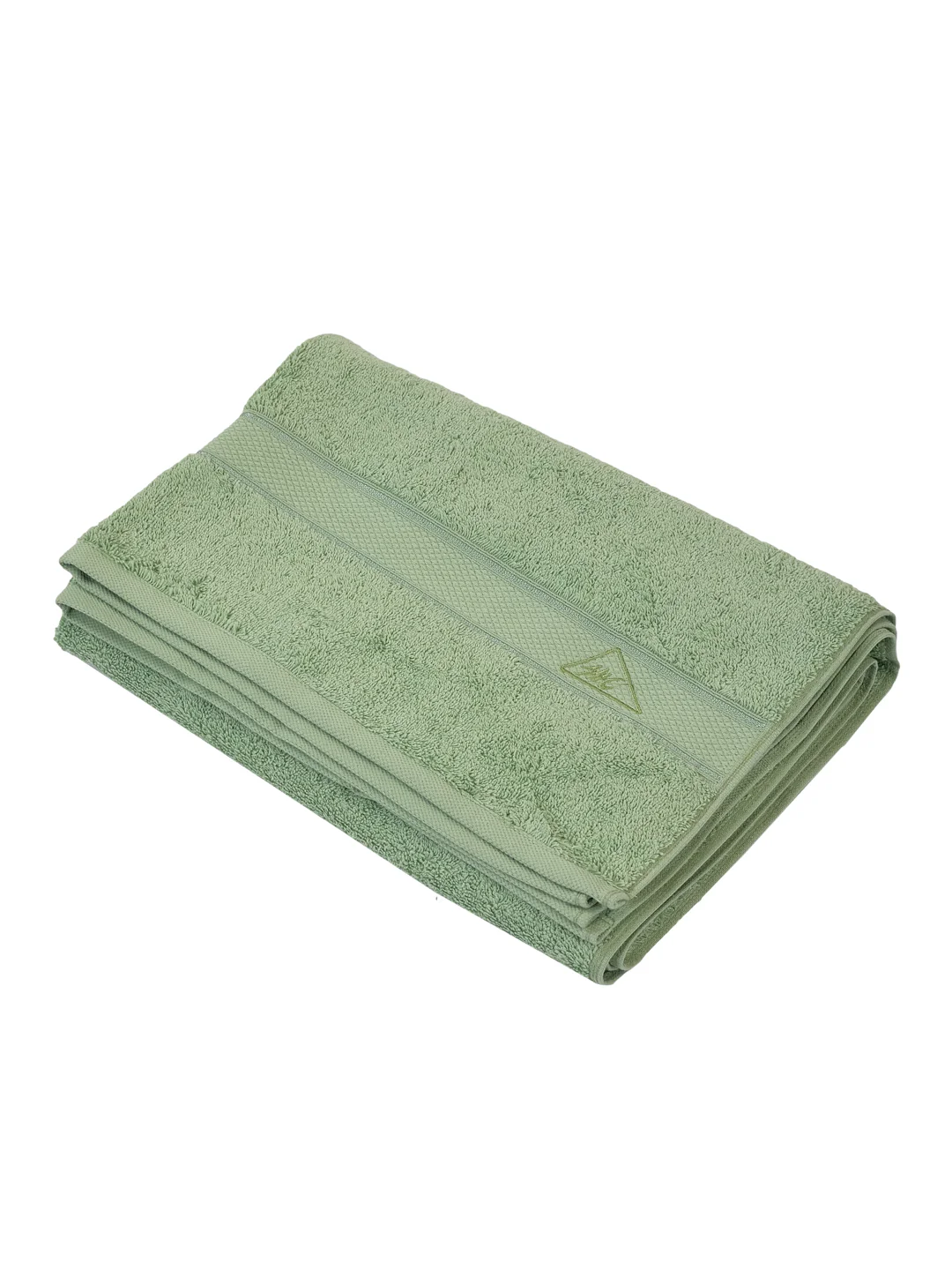 Premium Green 100% Cotton Solid 525 GSM Bath Towel Iris 1 Pc Pvc Pack - Image 5