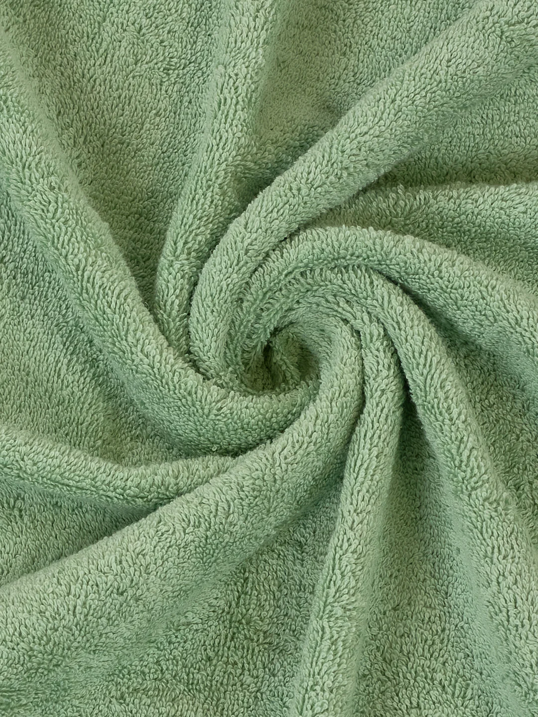 Premium Green 100% Cotton Solid 525 GSM Bath Towel Iris 1 Pc Pvc Pack - Image 7