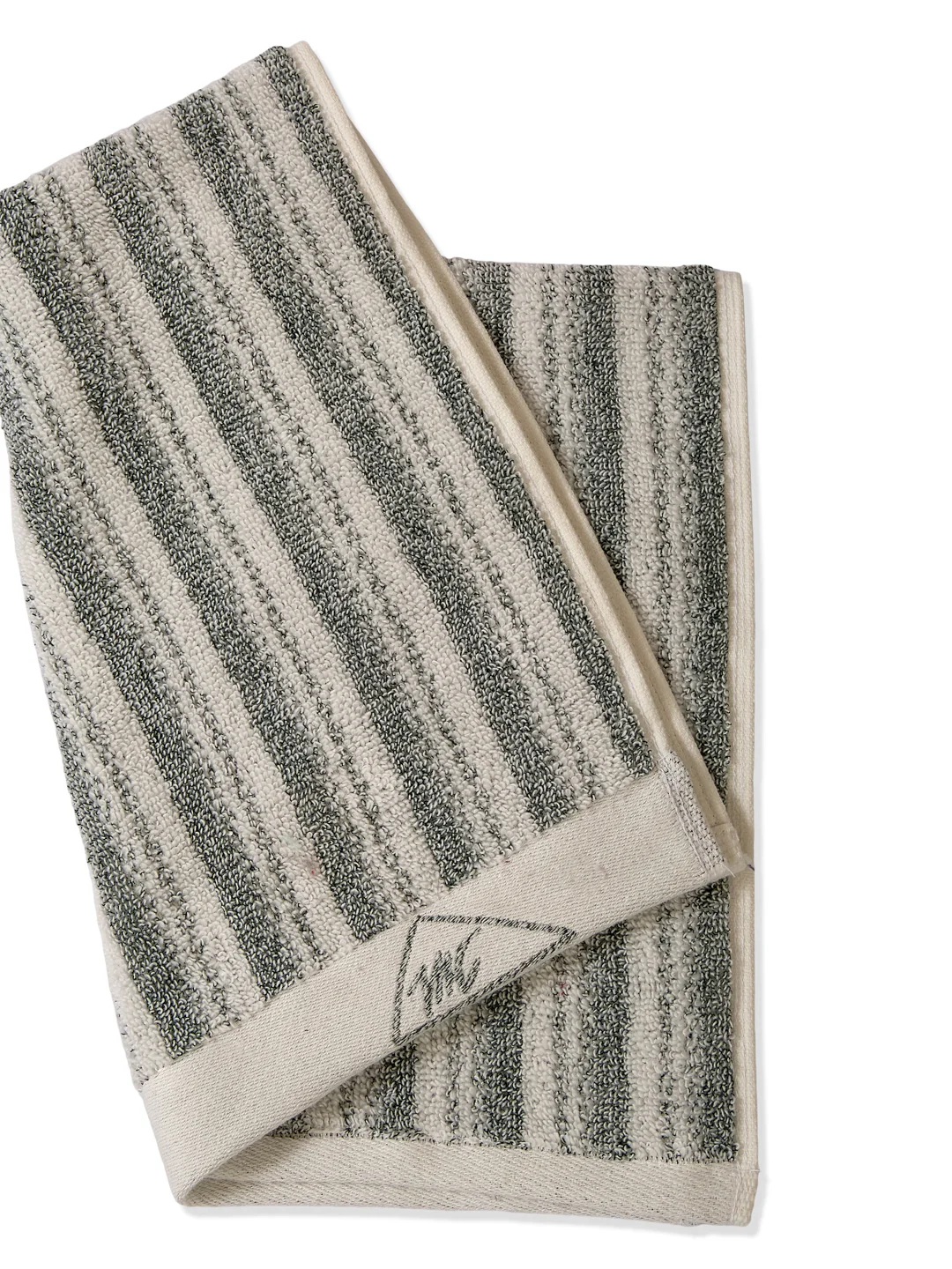 Premium Green & White Pure Cotton Self Design 500 GSM Hand Towel 2 Pc Set (Green Weave Collection) - Image 8