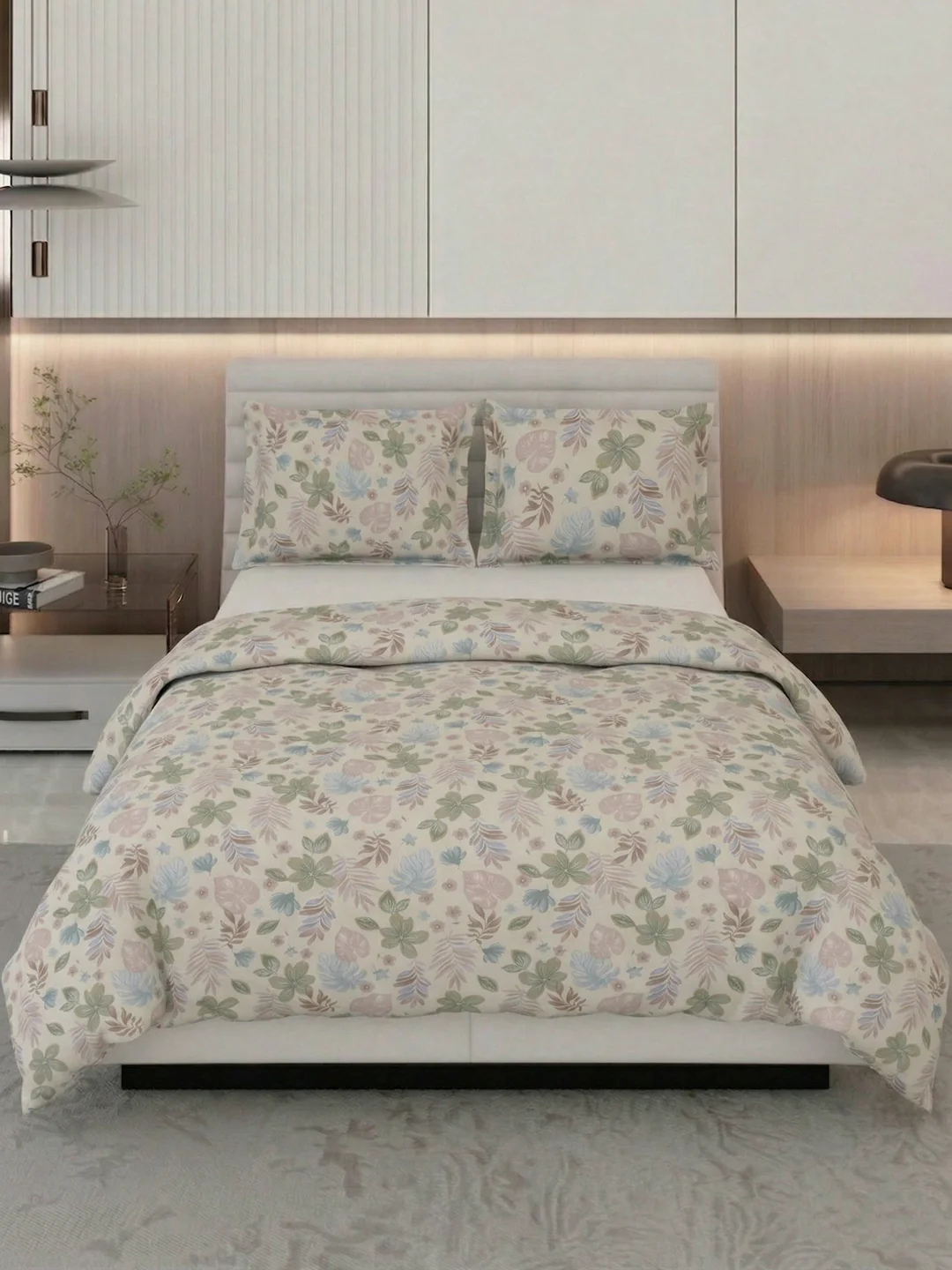 Premium Leaf Print Double Bed 3 Ply 100 GSM Comforter Classique Warm Hug Collection Weight 2.5 kg - Image 3