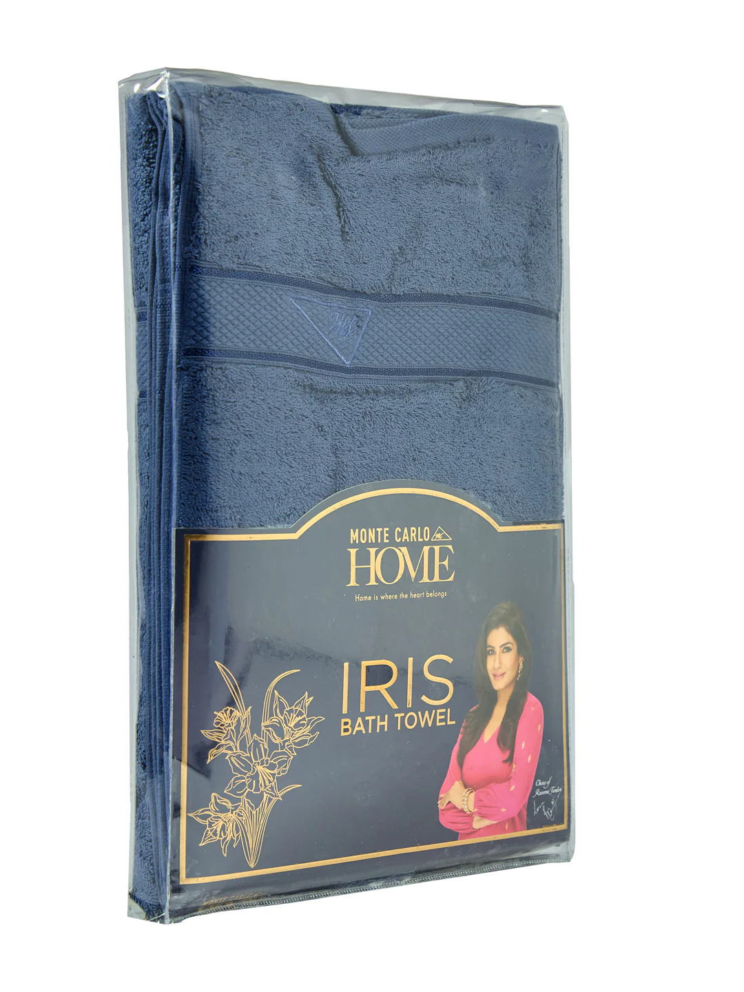 Premium Mallard Blue 100% Cotton Solid 525 GSM Bath Towel Iris 1 Pc Pvc Pack - Image 9