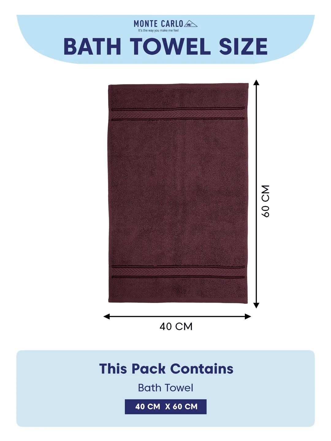 Premium Maroon 100% Cotton Solid 525 GSM Hand Towel Amber 2 Pc Set Pvc Pack - Image 10