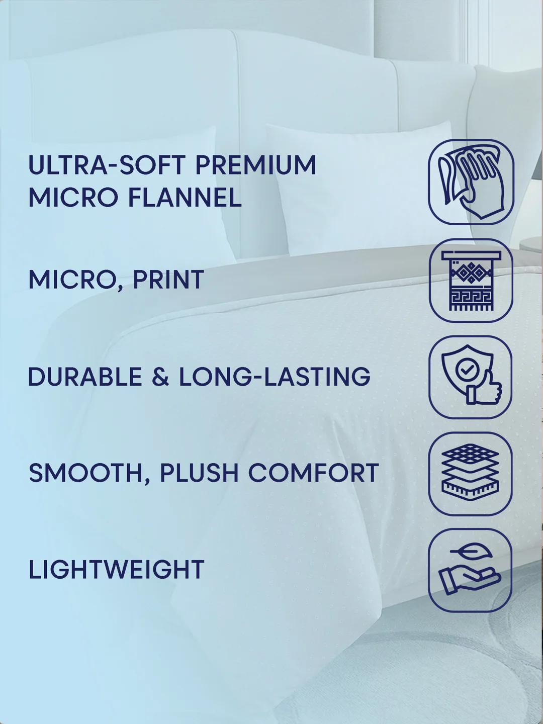 Premium Motif King Size 3 Ply 90 GSM Comforter Comfort Collection Weight 2.3 kg - Image 10