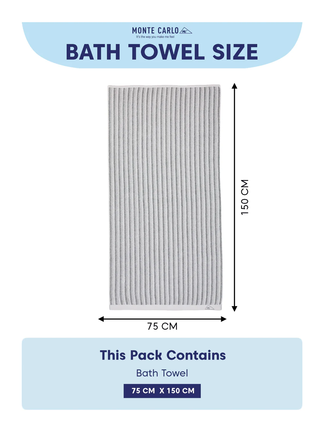 Premium Navy Blue & White Pure Cotton Self Design 500 GSM Bath Towel 1 Piece (Green Weave Collection) - Image 8
