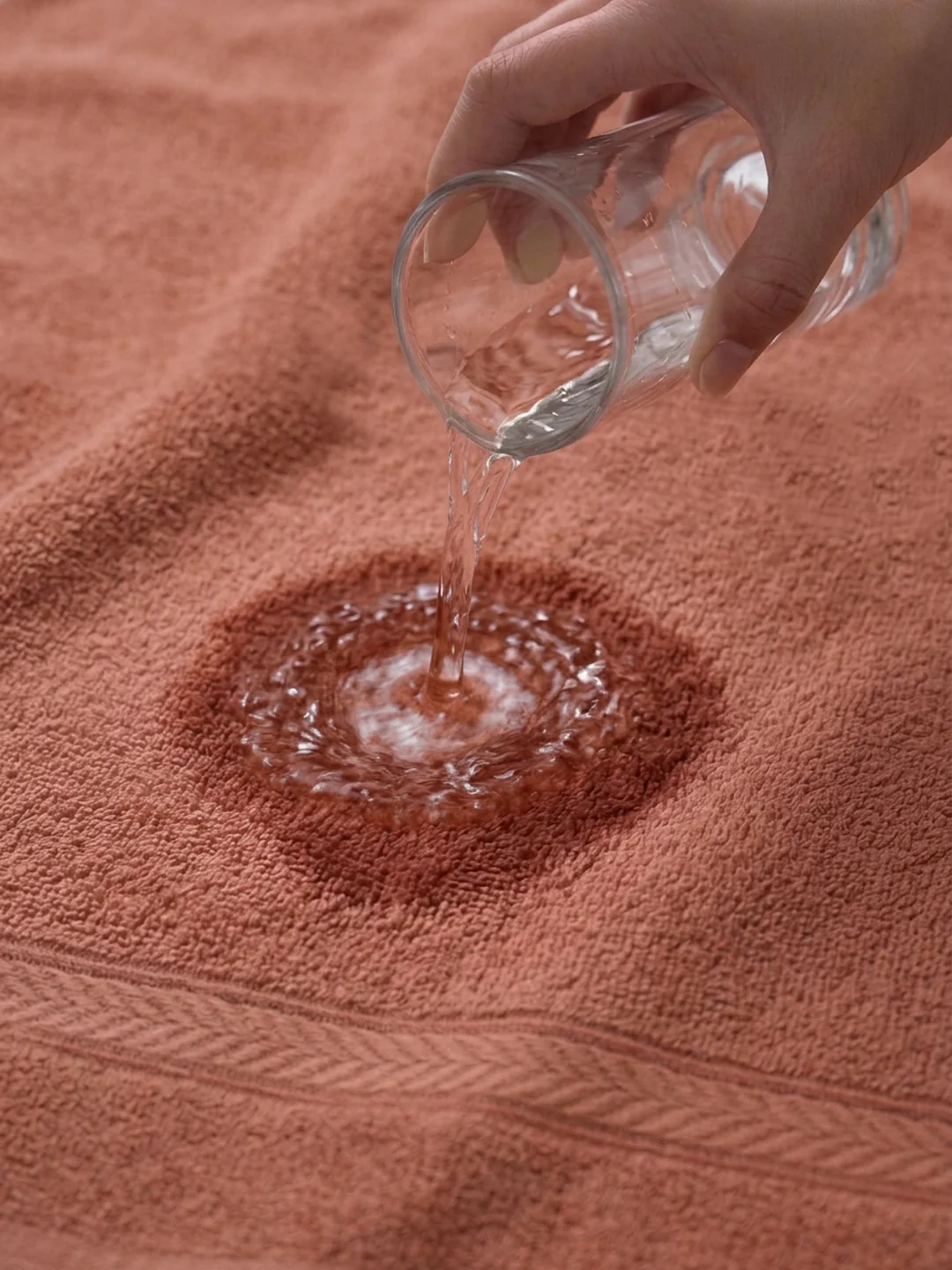 Premium Peach 100% Cotton Solid 525 GSM Hand Towel Amber 2 Pc Set Pvc Pack - Image 3