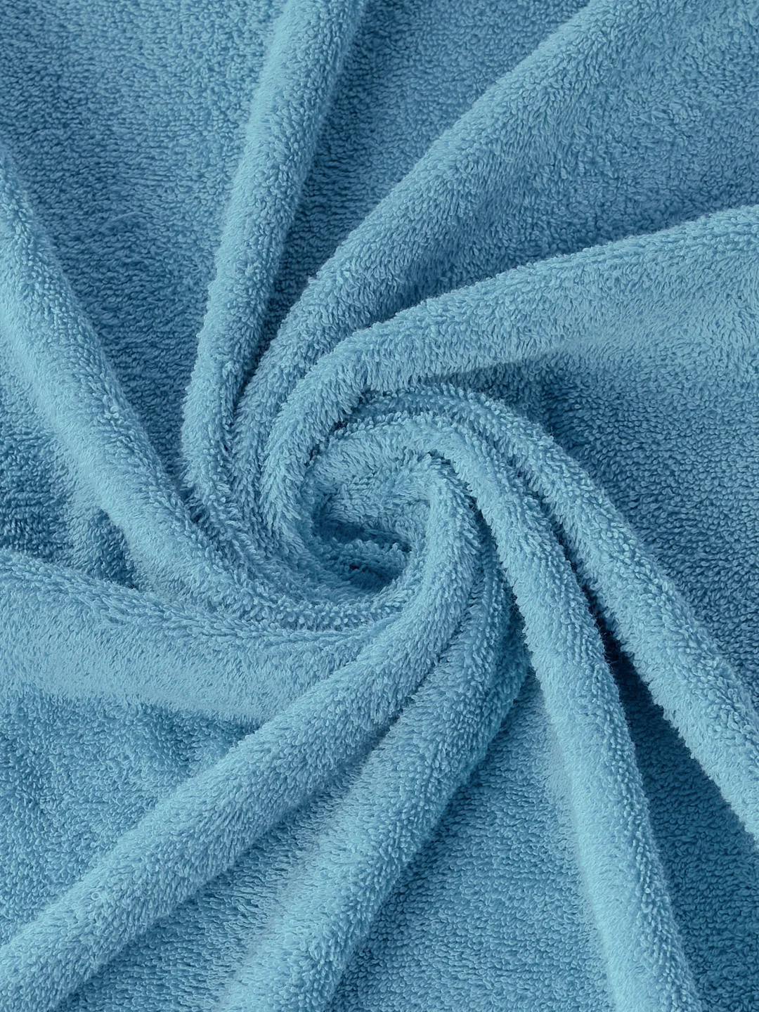 Premium Sky Blue 100% Cotton Solid 525 GSM Bath Towel Amber 1 Pc Pvc Pack - Image 7