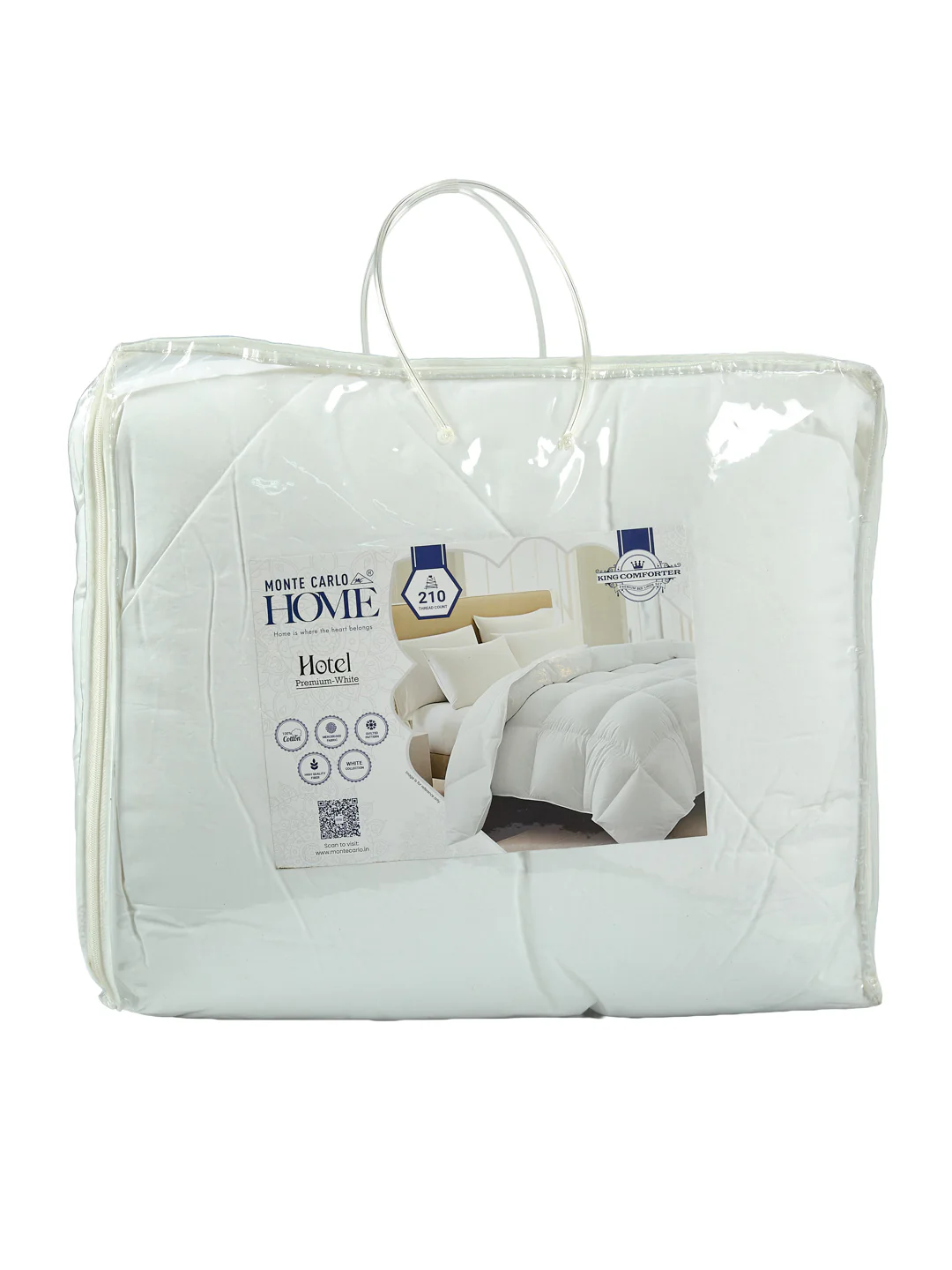 Premium Solid King Size 3 Ply 250 GSM Comforter Hotel Premium Collection Weight 2.5 kg - Image 10