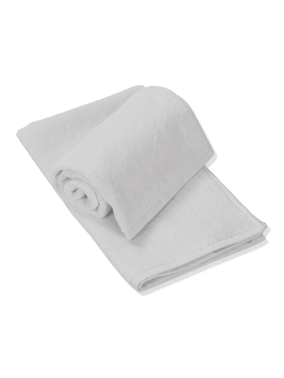 Premium White Pure Cotton Solid 585 GSM Hand Towel 4 Pc Set (Hotel Collection) - Image 7