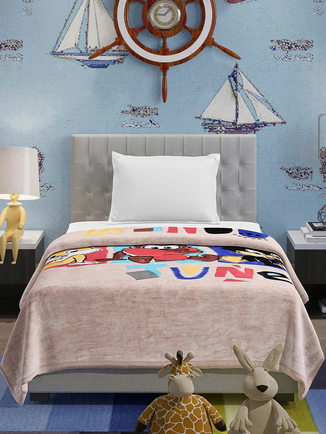 Printed Baby Blanket 1 Ply, 576 GSM, 1.9 kg (Super Hero) - Image 3