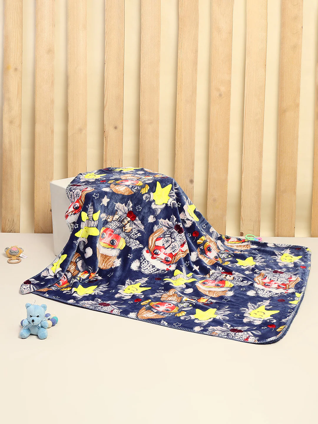 Printed Baby Blanket 2 Ply, 519 GSM, Weight 0.8 kg (Sherlock) - Image 2