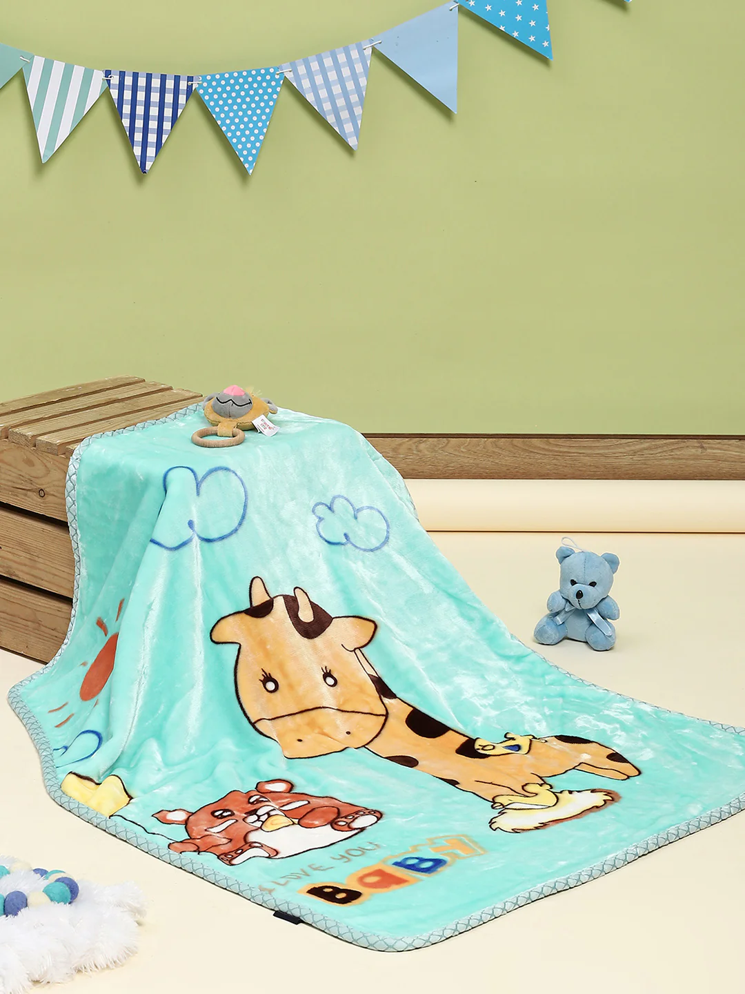 Printed Baby Blanket 2 Ply, 550 GSM, Weight 0.5 kg (Donald) - Image 2