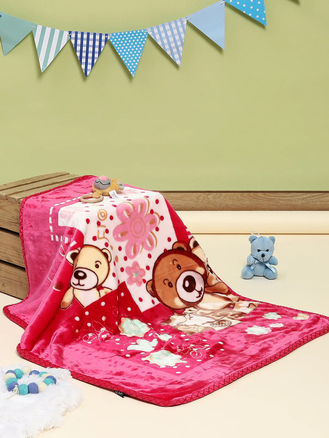 Printed Baby Blanket 2 Ply, 550 GSM, Weight 0.5 kg (Donald) - Image 2