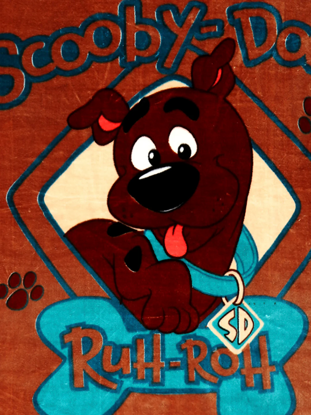 Scooby Doo Printed Soft Plush Cartoon Network Brown Baby Blanket - Image 5