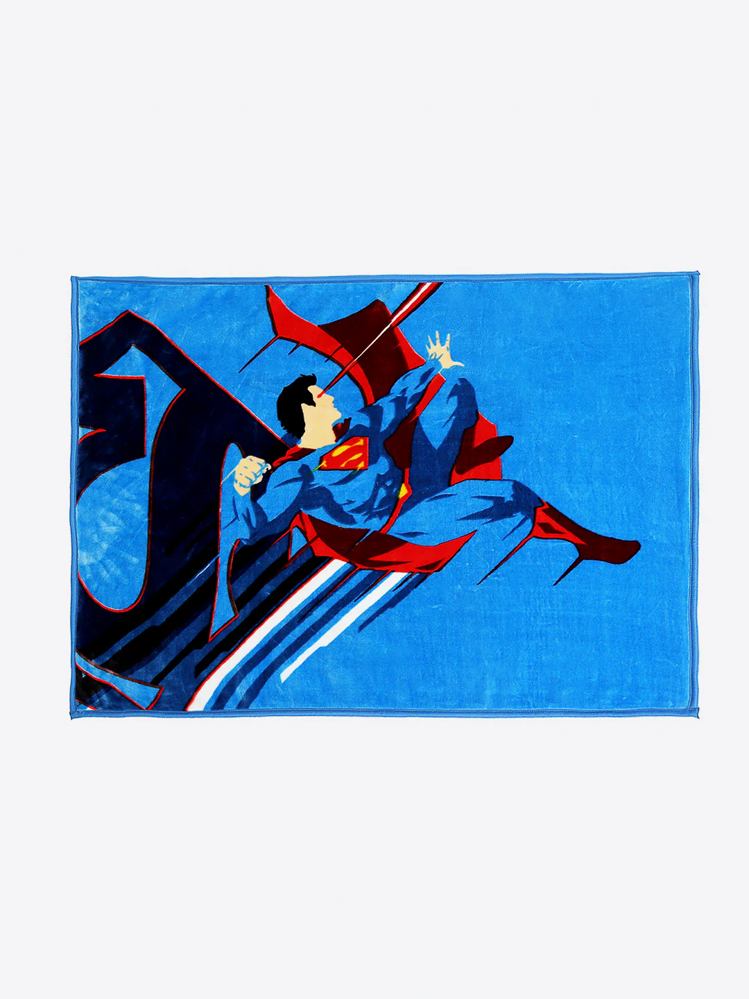 Superman Printed Ultra-Soft Cartoon Network Blue Baby Blanket - Image 4