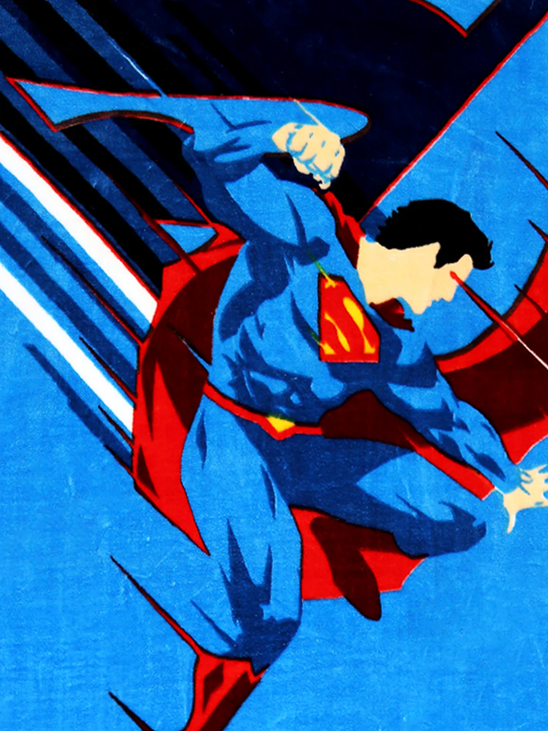 Superman Printed Ultra-Soft Cartoon Network Blue Baby Blanket - Image 5