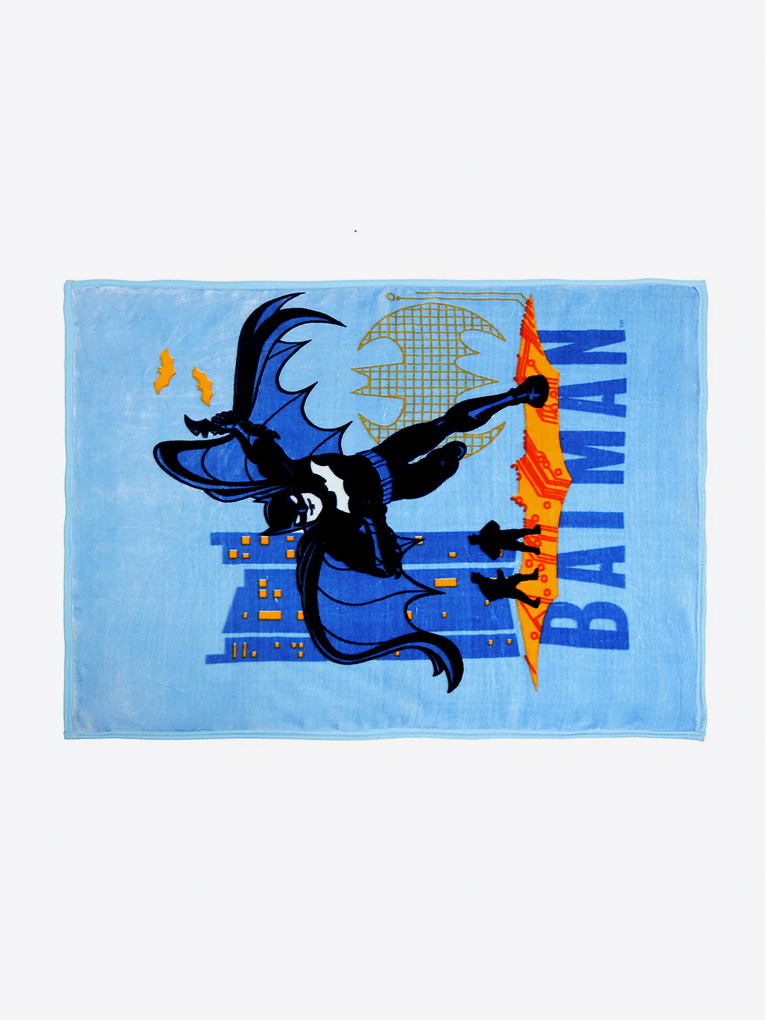 Batman Printed Ultra-Soft Cartoon Network Blue Baby Blanket - Image 4