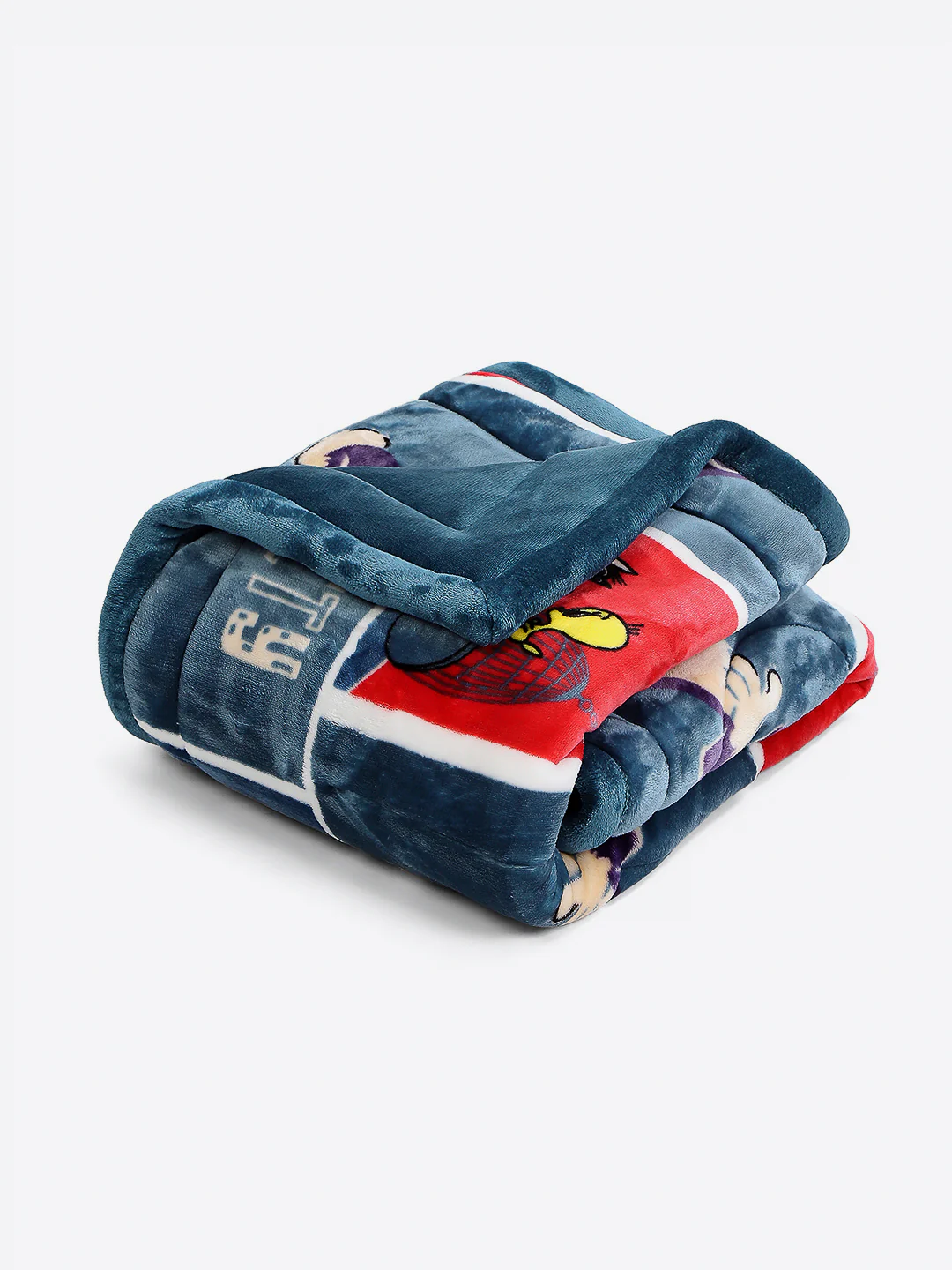 Tweety Bird Print Plush Soft Blue Baby Blanket Set with Matching Comforter, Bedsheet, Neck Pillow, and Bolsters - Image 3