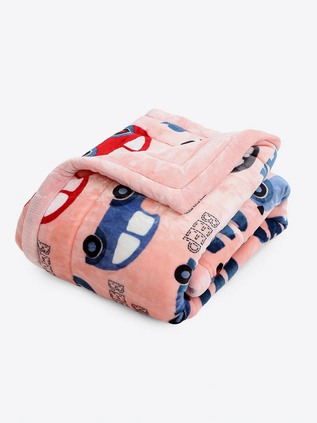 Printed Baby Blanket 3 Ply, 1609 GSM 5Pcs Set (1 Baby Comforter, 1 Bedsheet, 1 Neck Pillow & 2 Bolster) - Image 3