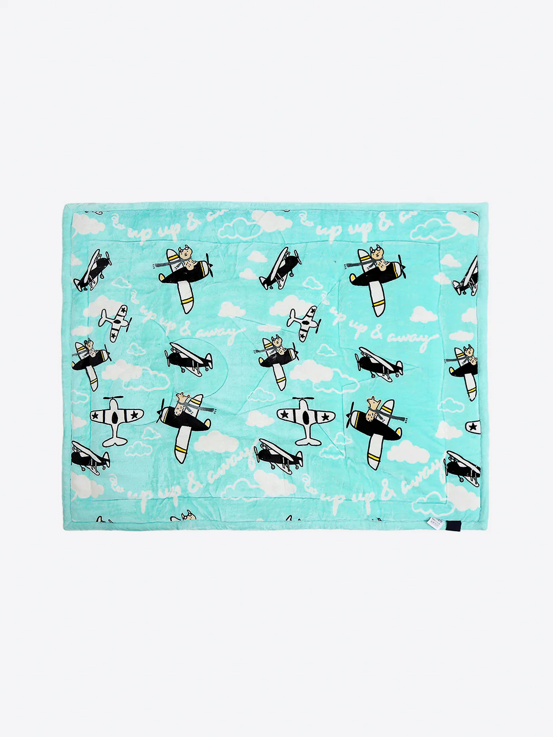 Printed Baby Blanket 3 Ply, 1609 GSM 5Pcs Set (1 Baby Comforter, 1 Bedsheet, 1 Neck Pillow & 2 Bolster) - Image 4
