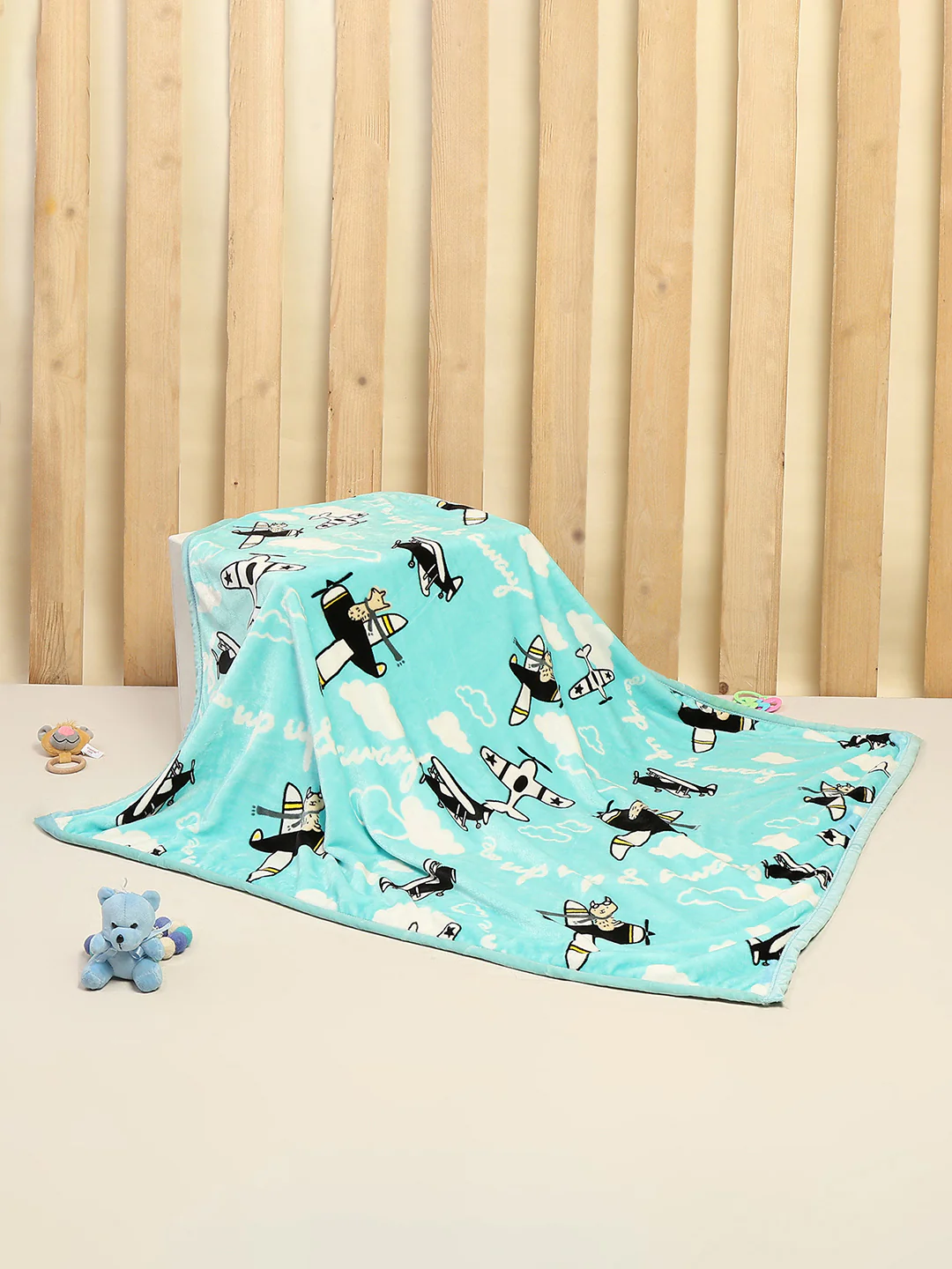 Printed Baby Blanket For Winter 1 Ply, 600 GSM, Weight 1.5 kg (Jackjill) - Image 2