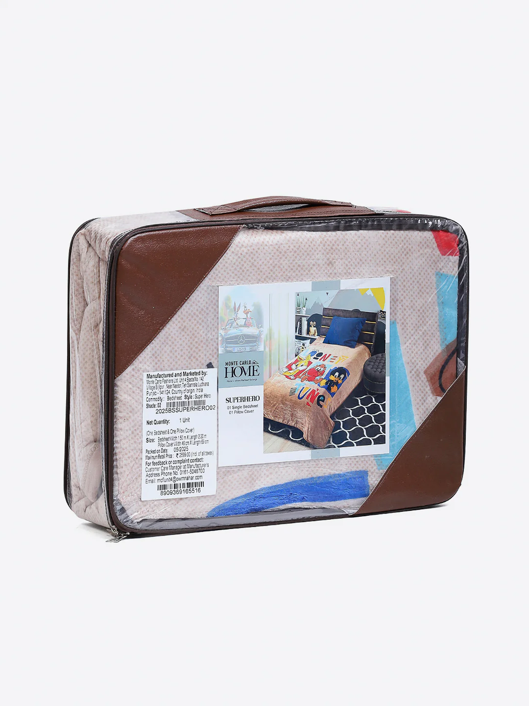 Printed Baby Winter Bedsheet 1 Ply, 370 GSM, 1.3 kg (Super Hero) - Image 9