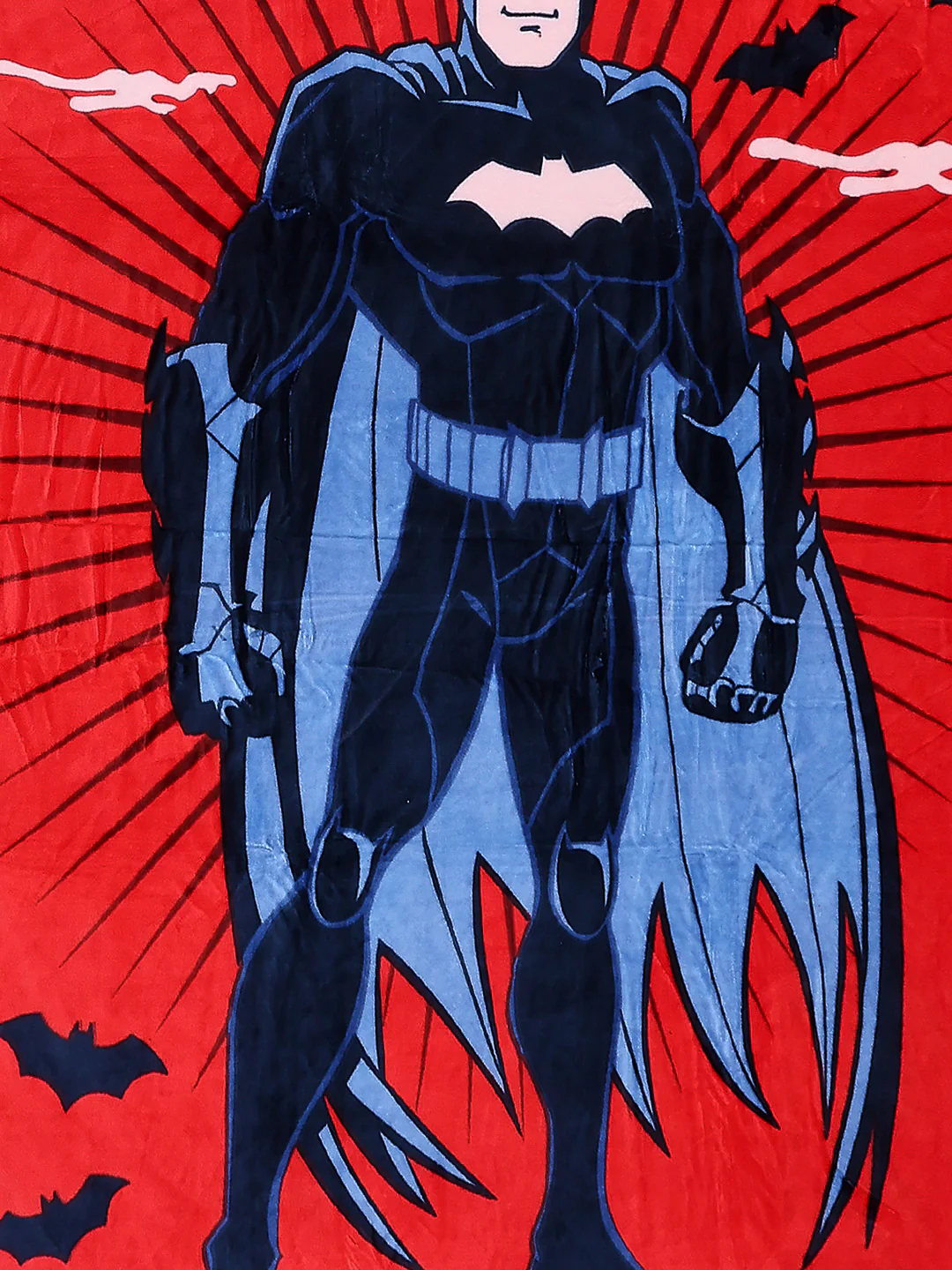 Printed Baby Winter Bedsheet 1 Ply, 370 GSM, 1.3 kg (Super Hero) - Image 6