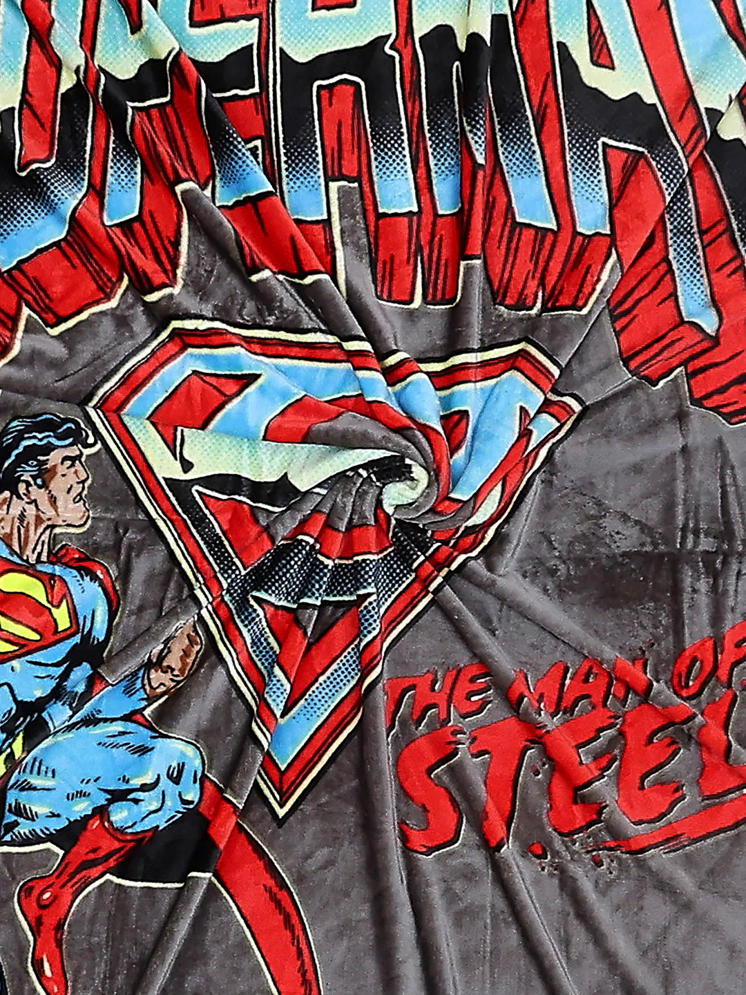 Printed Baby Winter Bedsheet 1 Ply, 370 GSM, 1.3 kg (Super Hero) - Image 8