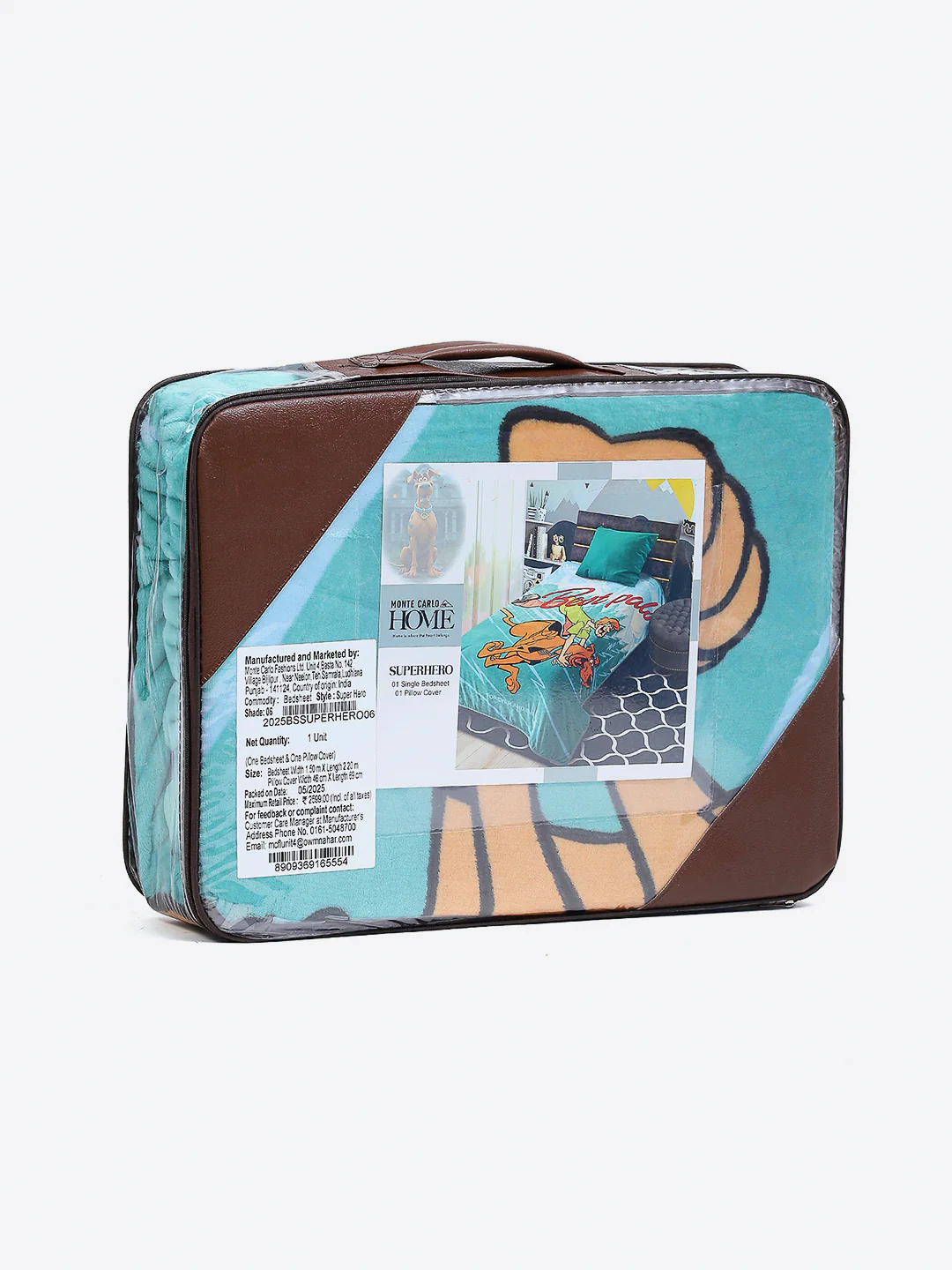 Printed Baby Winter Bedsheet 1 Ply, 370 GSM, 1.3 kg (Super Hero) - Image 9