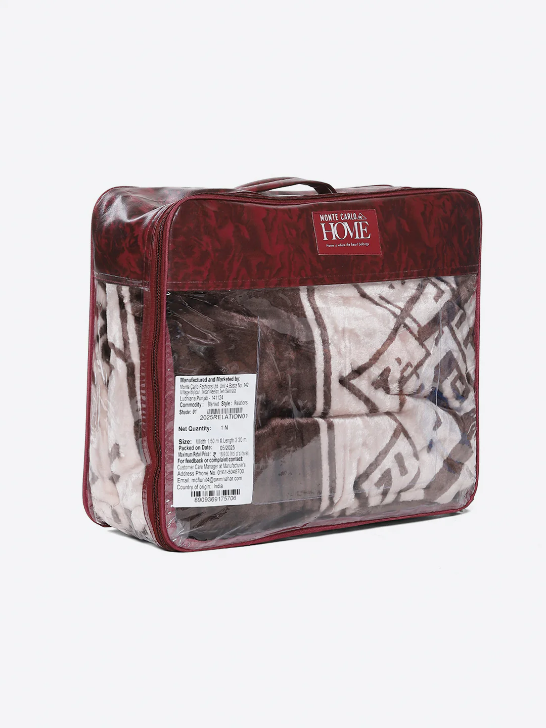 Printed Double Bed 1 Ply, 540 GSM Blanket for Winter - (Relation PVC) - Image 8