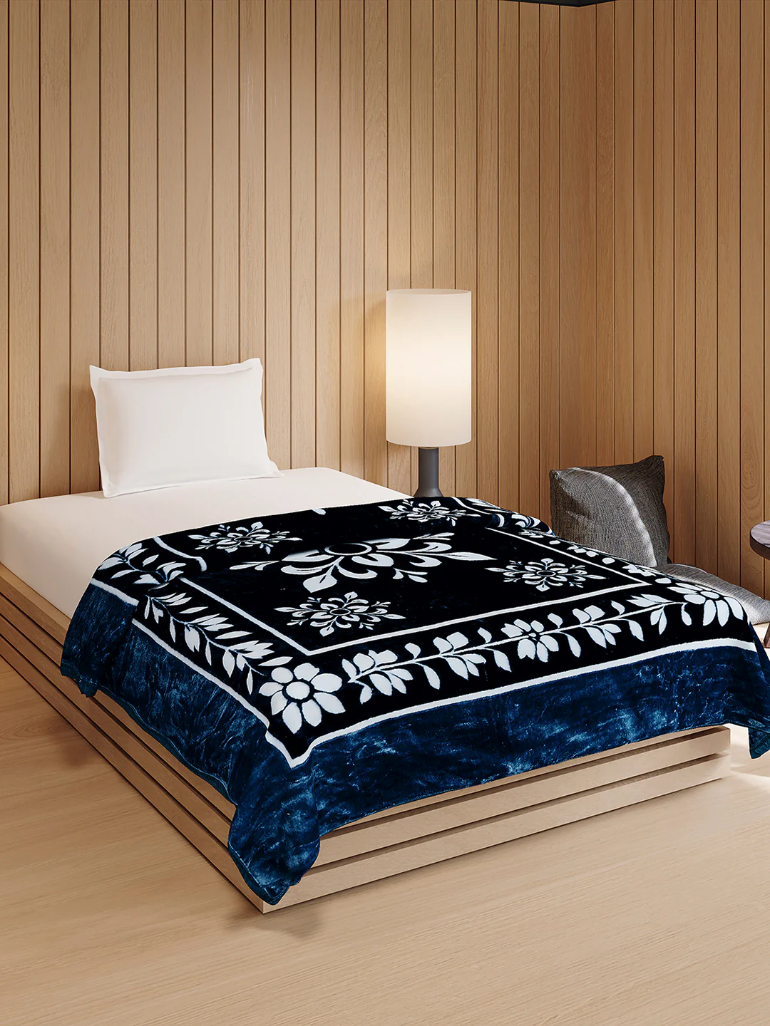 Printed Double Bed 1 Ply, 540 GSM Blanket for Winter - (Relation PVC) - Image 4